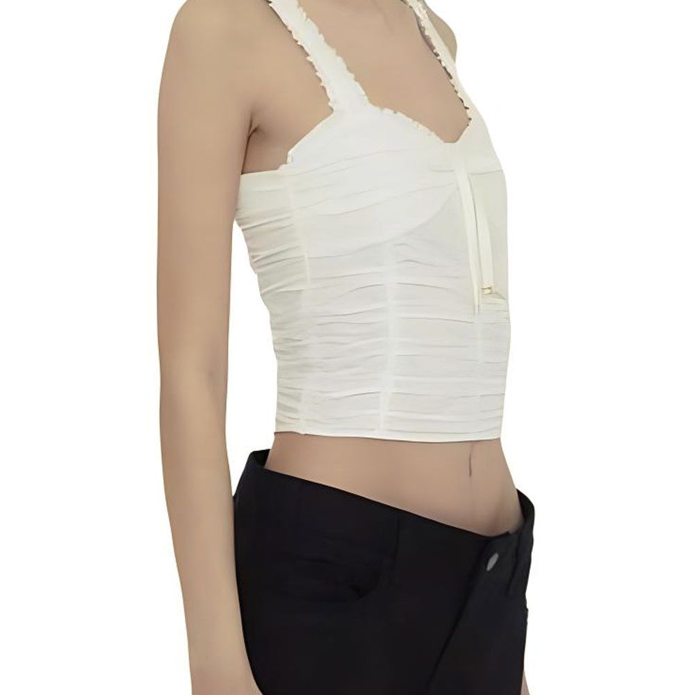 Celine Celine Ruffled Cotton Tank Top Size M Size M / US 6-8 / IT 42-44 - 10 Thumbnail