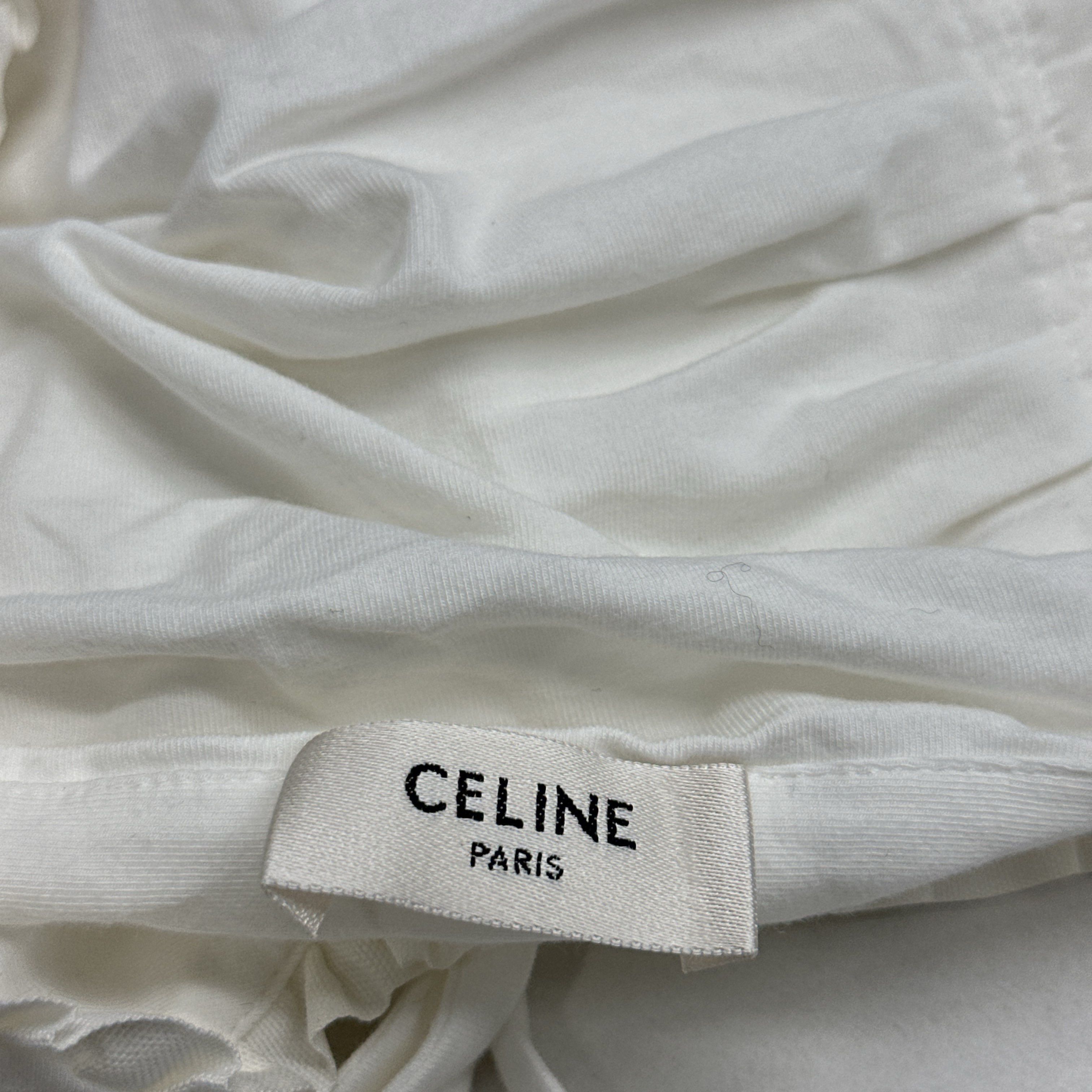 Celine Celine Ruffled Cotton Tank Top Size M Size M / US 6-8 / IT 42-44 - 6 Thumbnail
