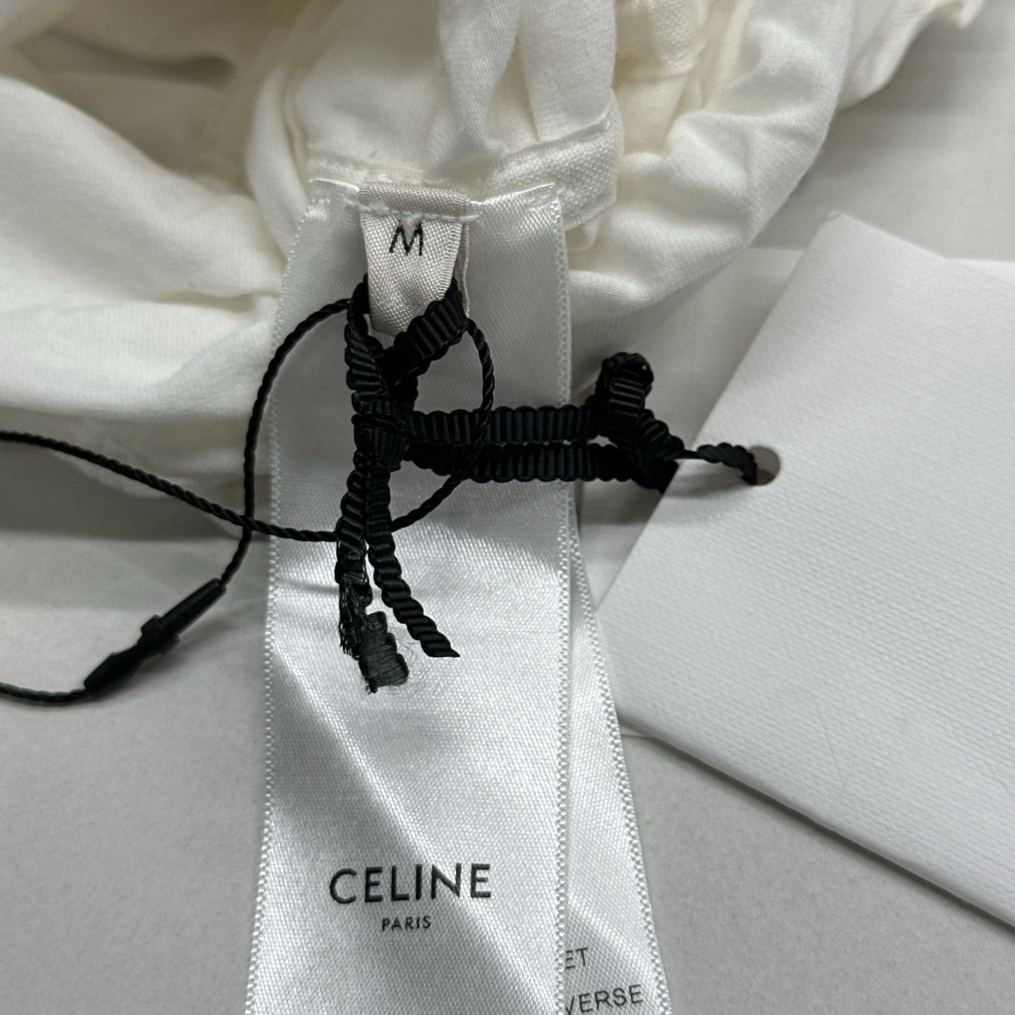 Celine Celine Ruffled Cotton Tank Top Size M Size M / US 6-8 / IT 42-44 - 4 Thumbnail