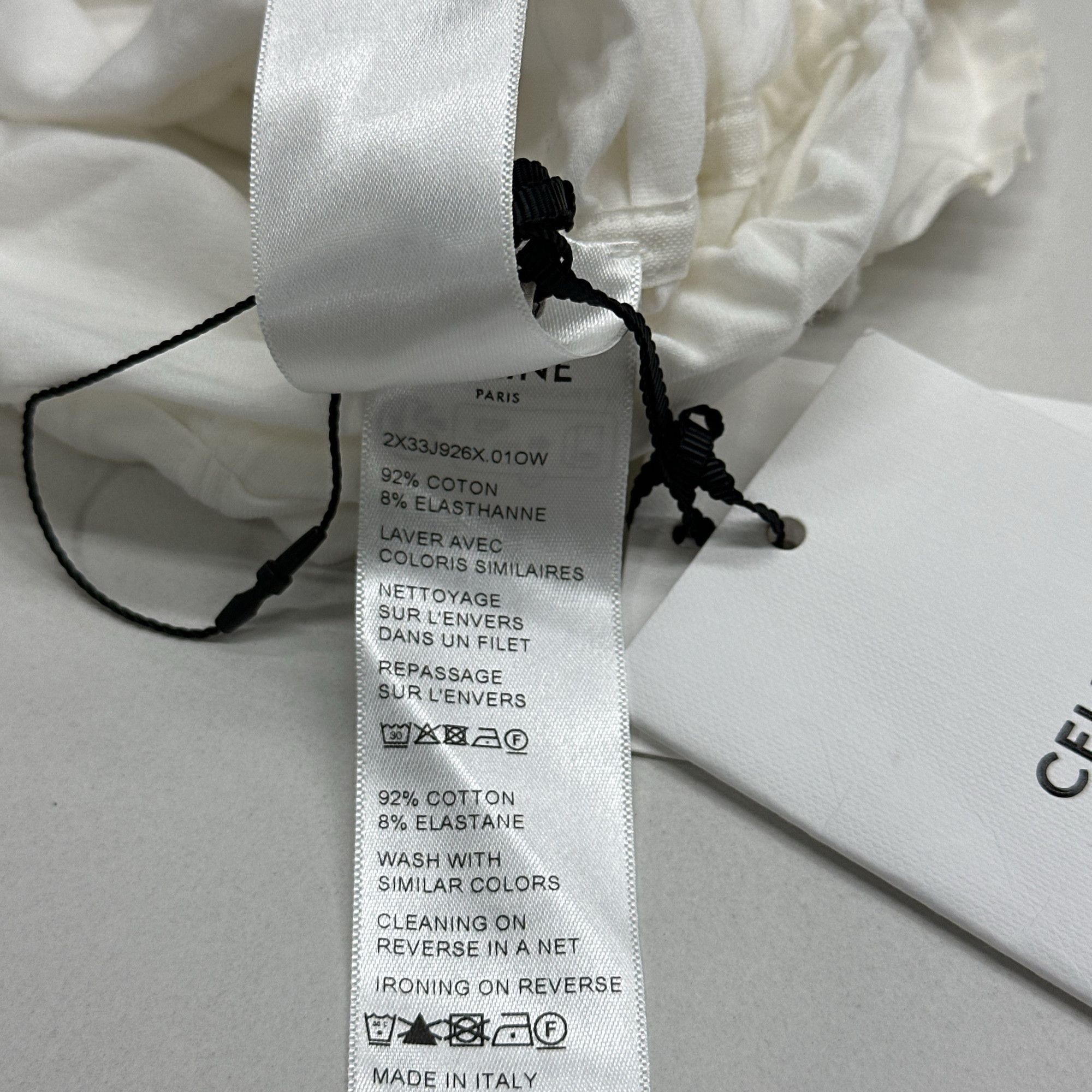 Celine Celine Ruffled Cotton Tank Top Size M Size M / US 6-8 / IT 42-44 - 3 Thumbnail