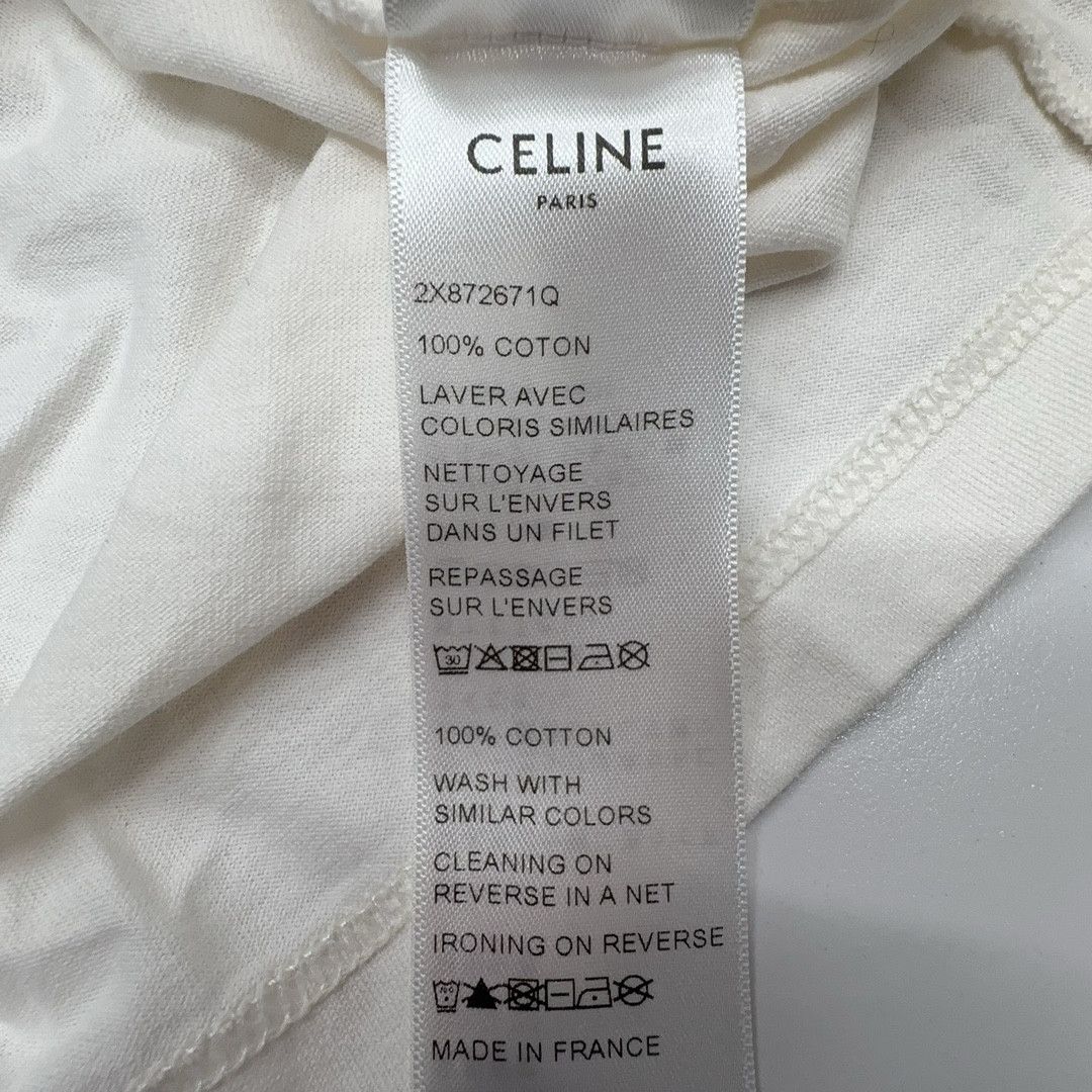 Celine Celine Triomphe Logo Ringer T-Shirt Size M Size M / US 6-8 / IT 42-44 - 5 Thumbnail