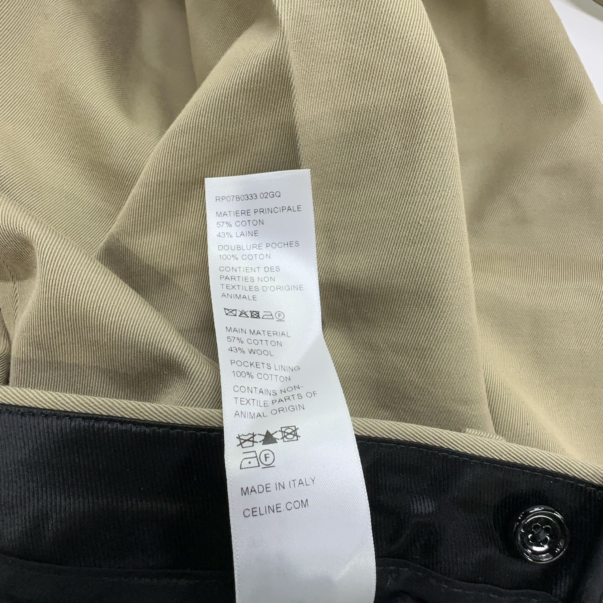 Celine Celine Pleated Cotton Wool Blend Pants Size 40 Size 28" / US 6 / IT 42 - 4 Thumbnail
