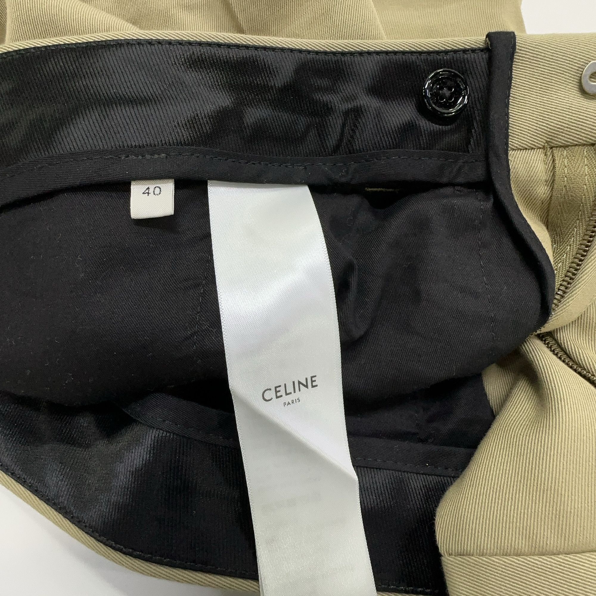 Celine Celine Pleated Cotton Wool Blend Pants Size 40 Size 28" / US 6 / IT 42 - 3 Thumbnail