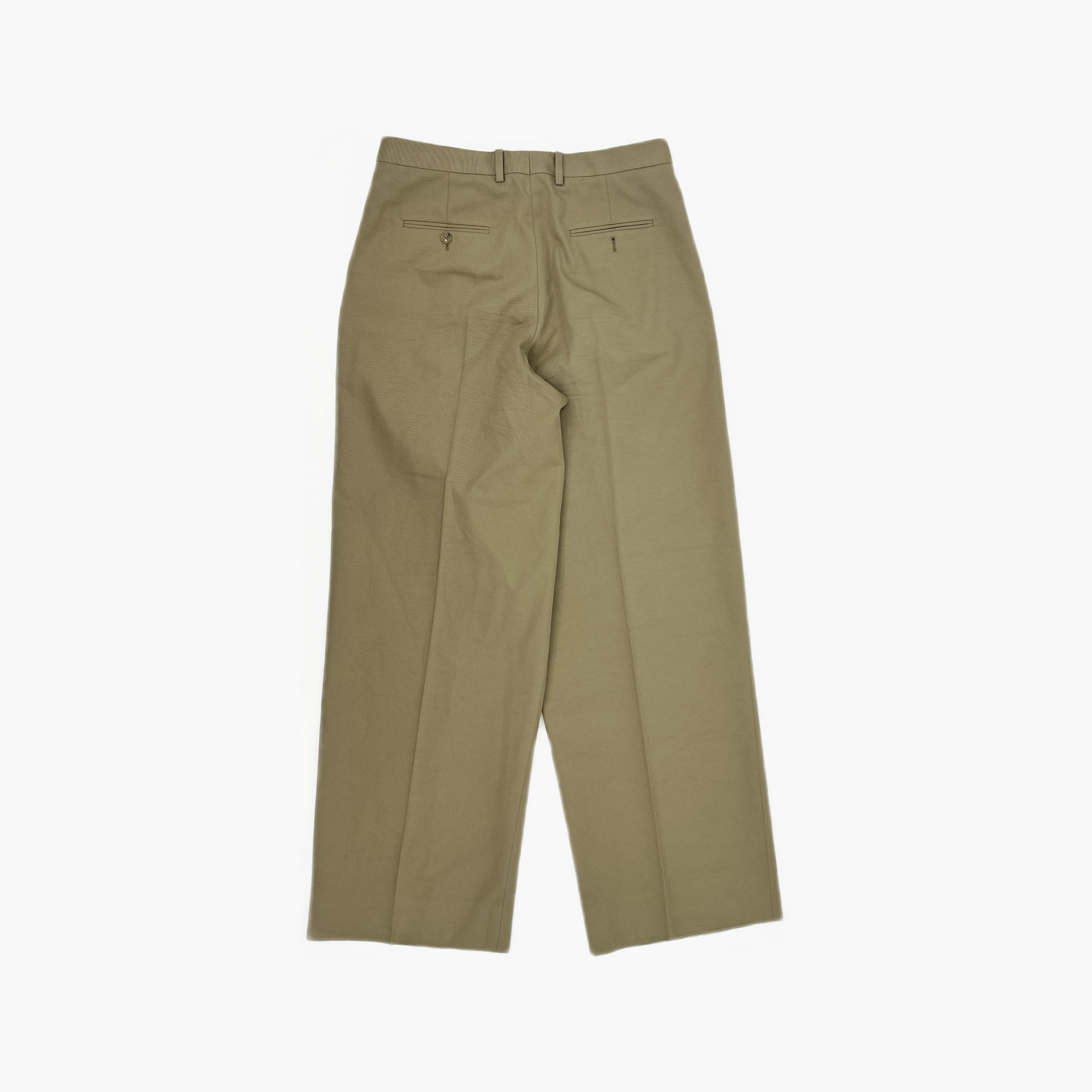 Celine Celine Pleated Cotton Wool Blend Pants Size 40 Size 28" / US 6 / IT 42 - 2 Thumbnail