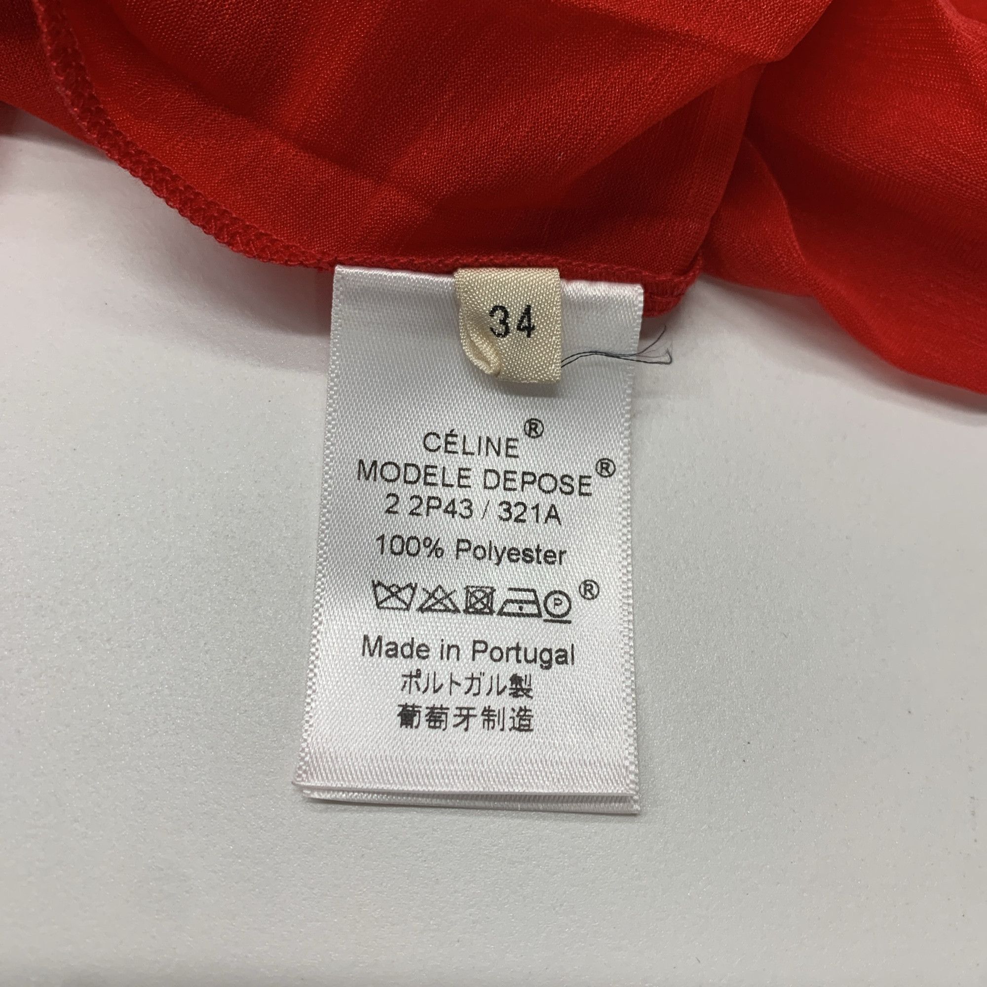 Celine Celine Red Pleated Midi Skirt Size 34 Size 25" / US 0 / IT 36 - 3 Thumbnail