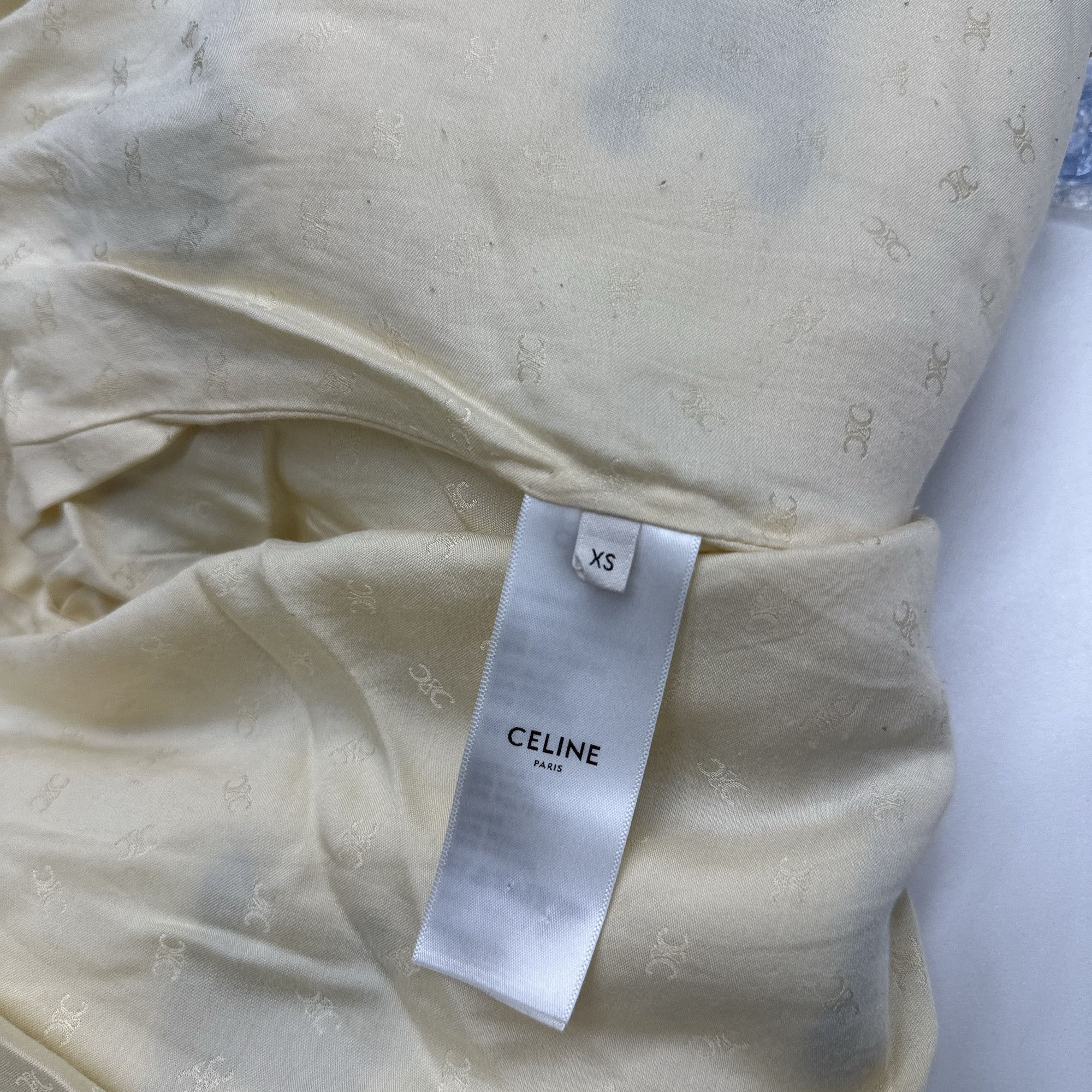 Celine CELINE Triomphe Logo Fleece Jacket XS Size XS / US 0-2 / IT 36-38 - 4 Thumbnail