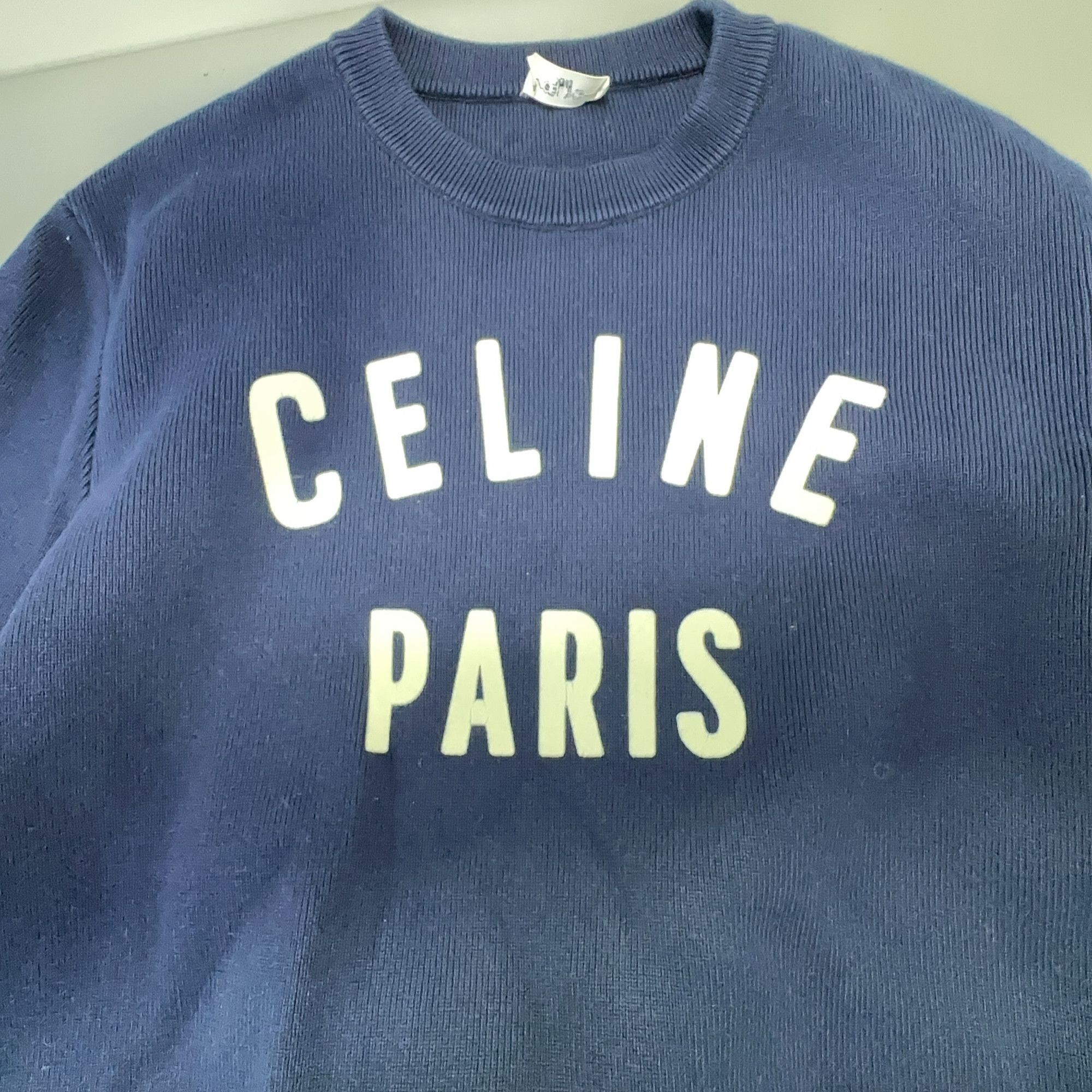 Celine CELINE Letter Logo Sweatshirt Size XL Size US XL / EU 56 / 4 - 6 Thumbnail