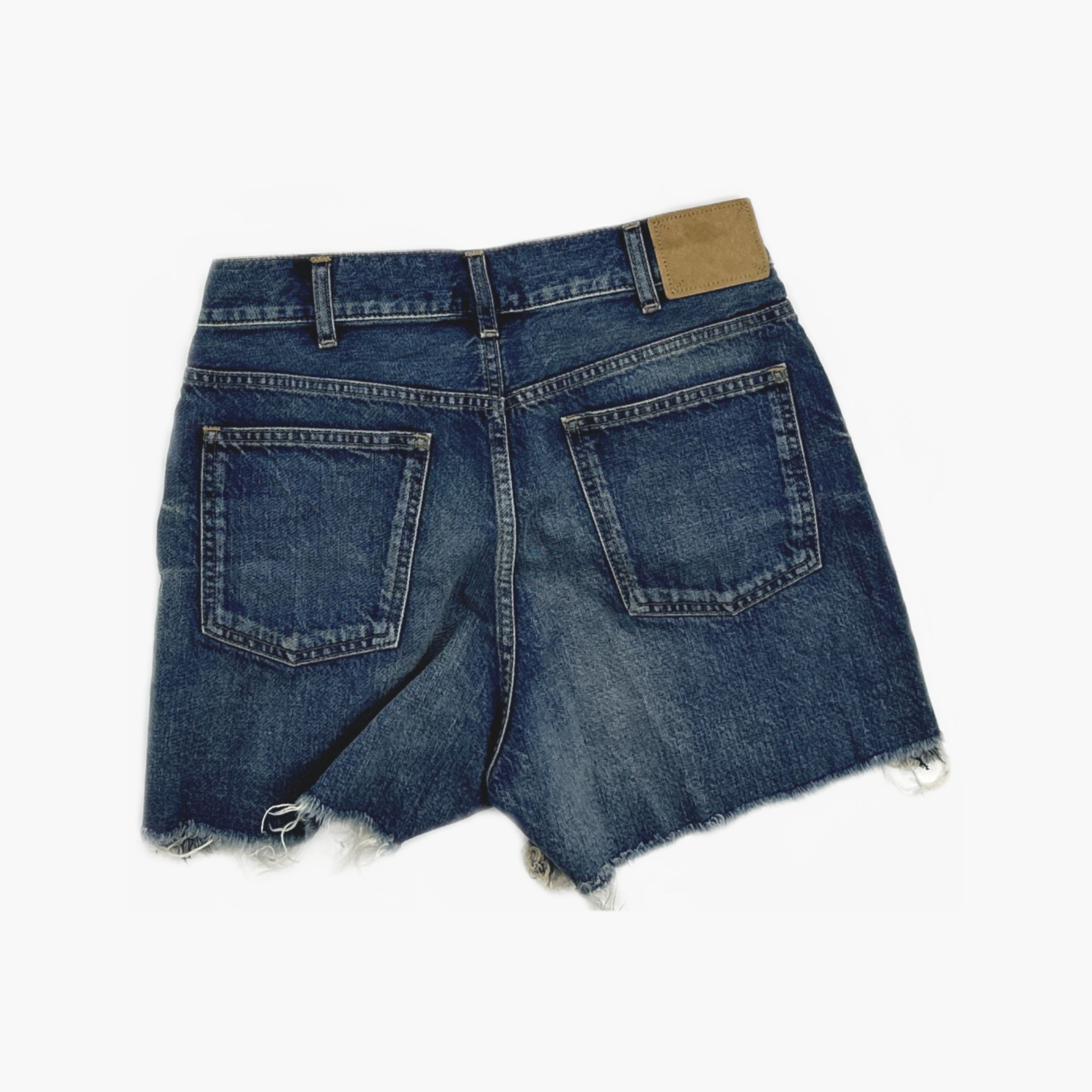 Celine Celine Triomphe Denim Shorts Size 26 Size 26" / US 2 / IT 38 - 2 Thumbnail