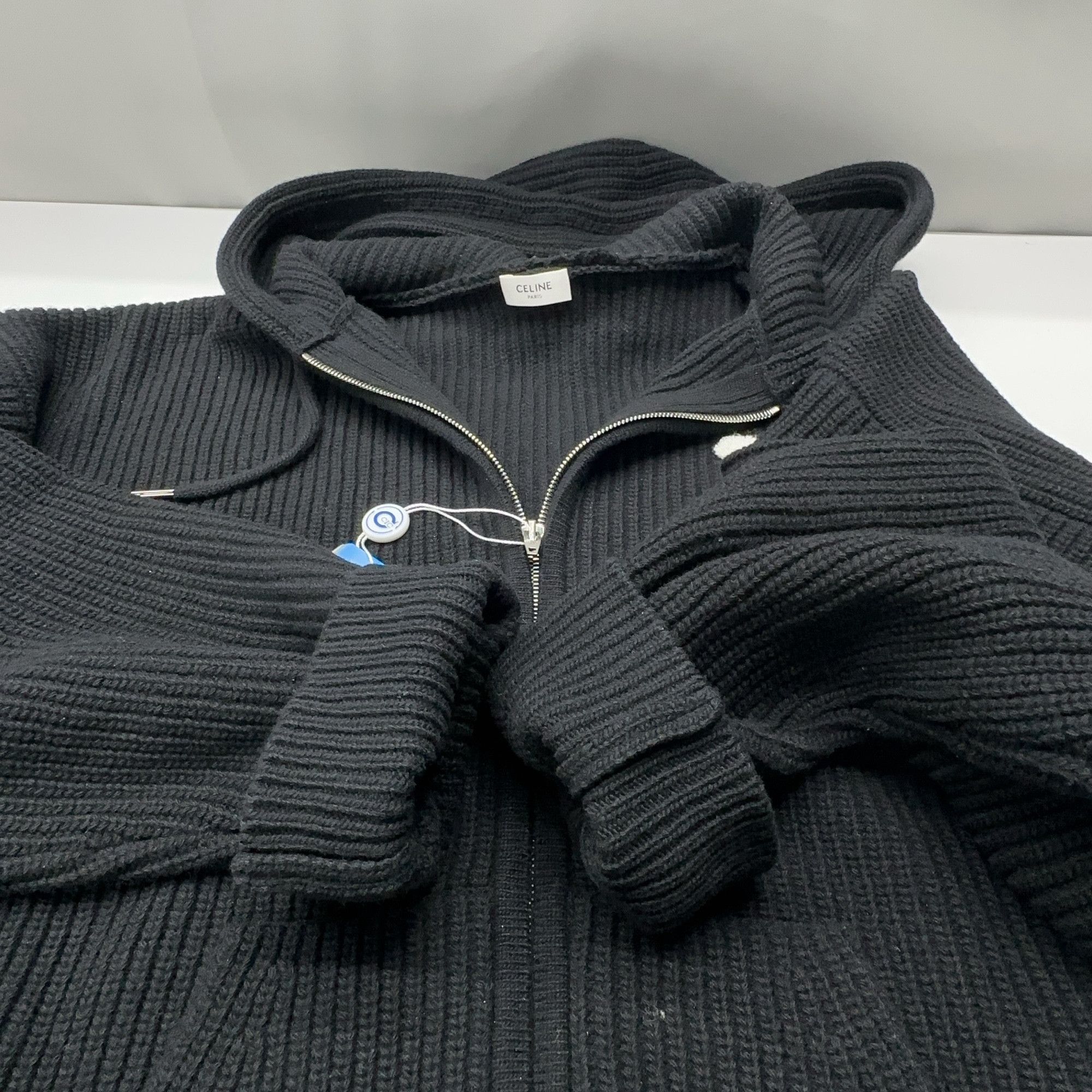 Celine Celine Triomphe Embroidered Zip Hoodie Size L Size US L / EU 52-54 / 3 - 10 Thumbnail