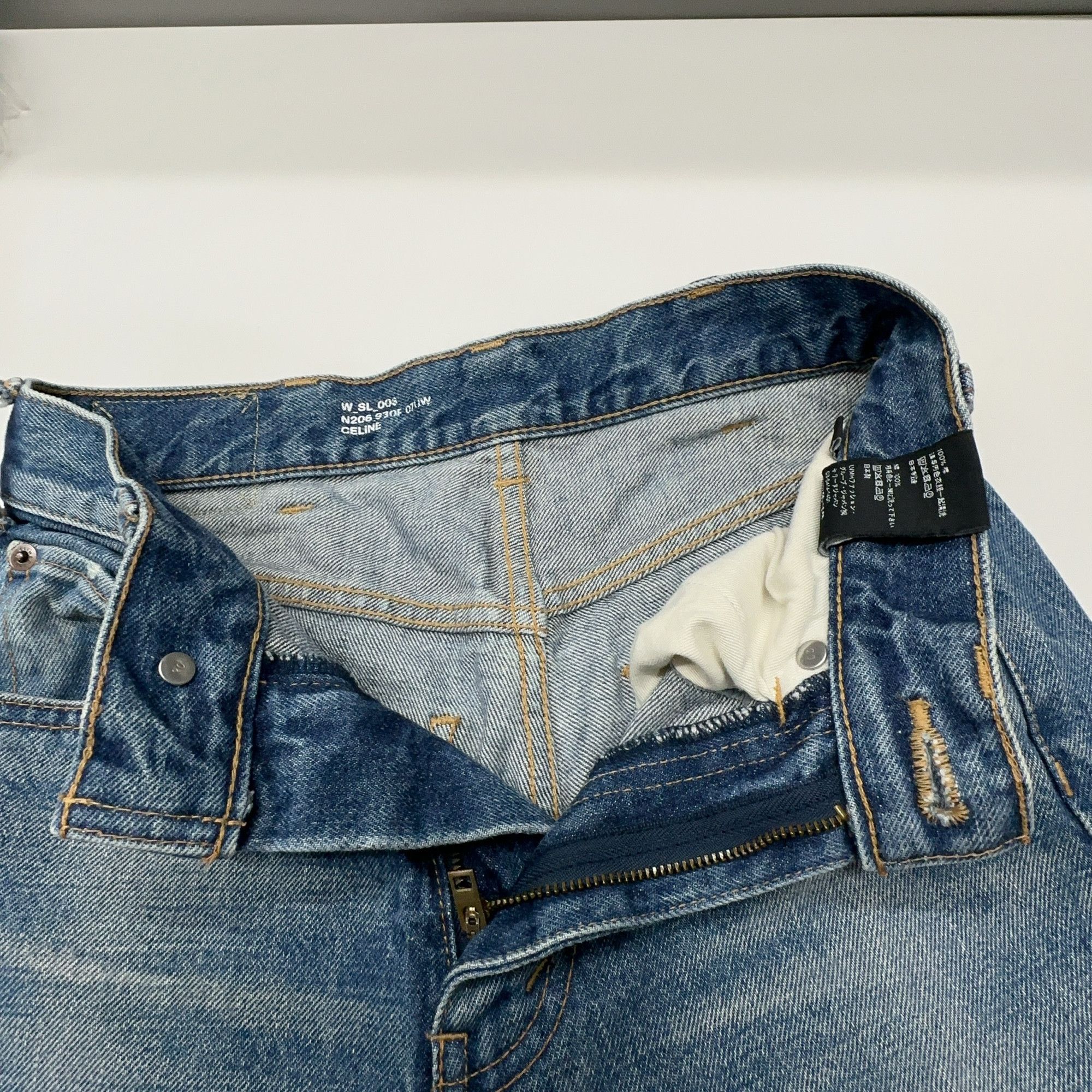 Celine Celine Washed Denim Jeans Size 26 Size 26" / US 2 / IT 38 - 6 Thumbnail
