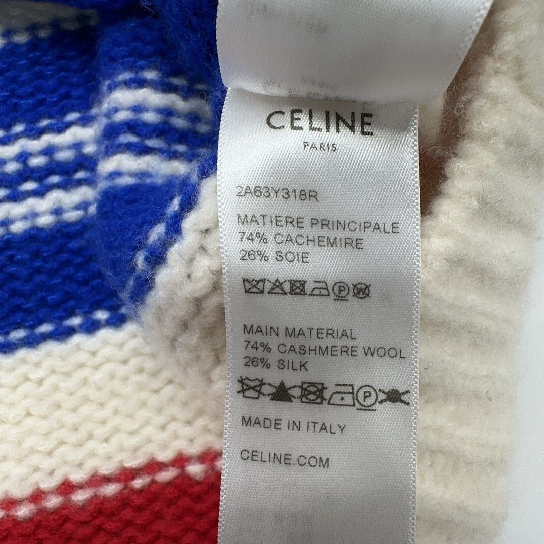 Celine Celine Stripe Cashmere Silk Sweater Size S Size S / US 4 / IT 40 - 4 Thumbnail