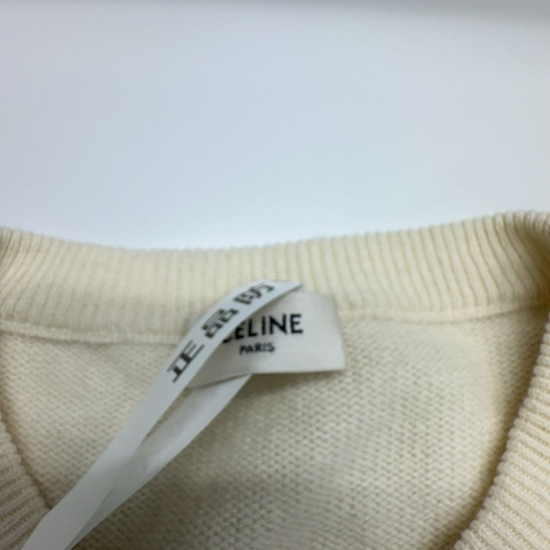 Celine Celine Letter Logo Wool Cashmere Sweater Size S Size S / US 4 / IT 40 - 3 Thumbnail