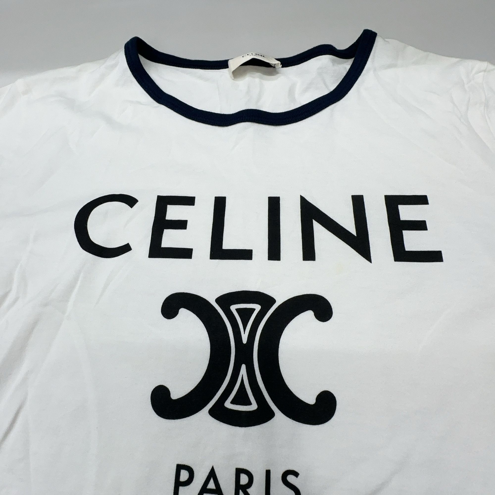 Celine Celine Triomphe Logo T-Shirt Size S Size S / US 4 / IT 40 - 6 Thumbnail