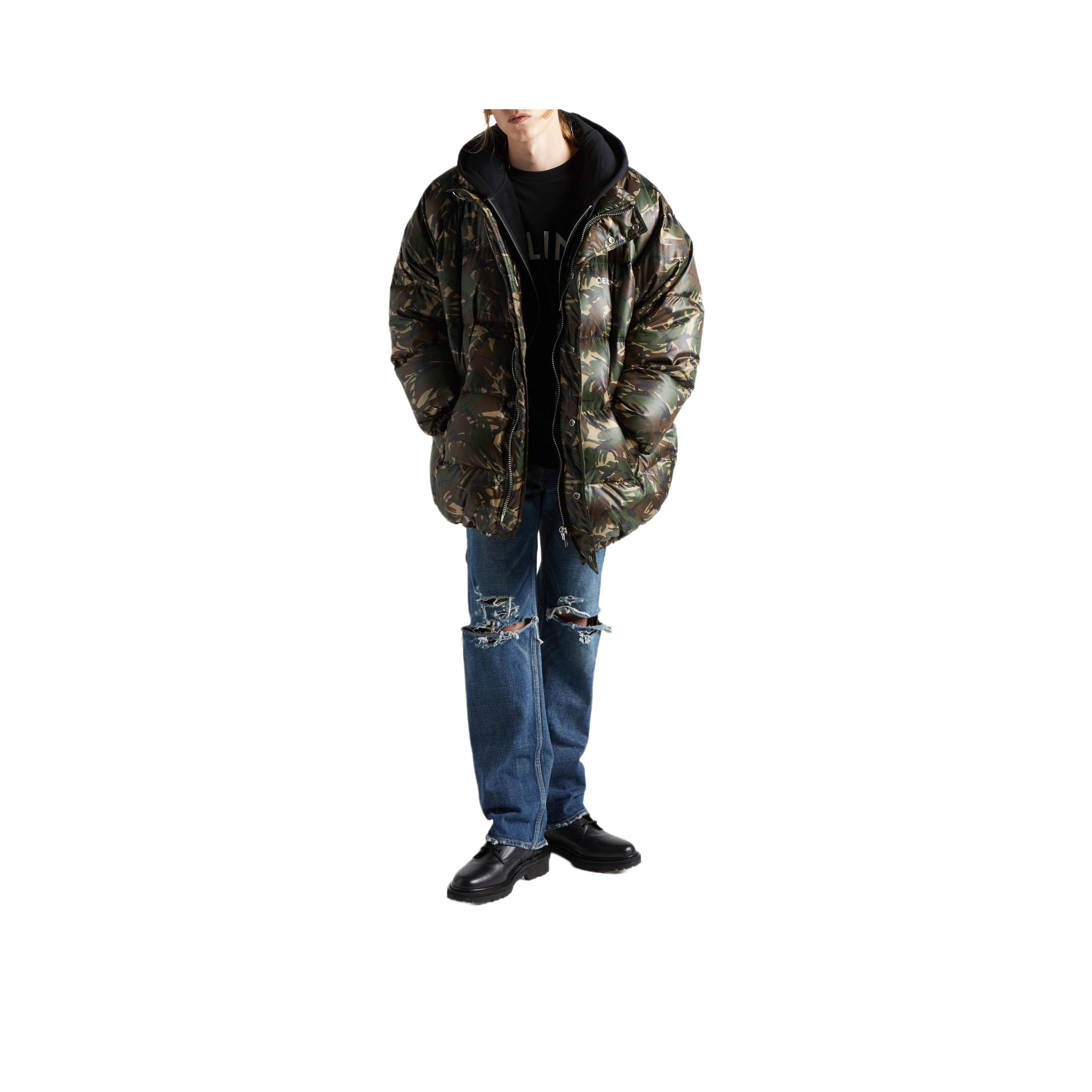 Celine CELINE Camo Puffer Jacket Size S Size US S / EU 44-46 / 1 - 12 Thumbnail