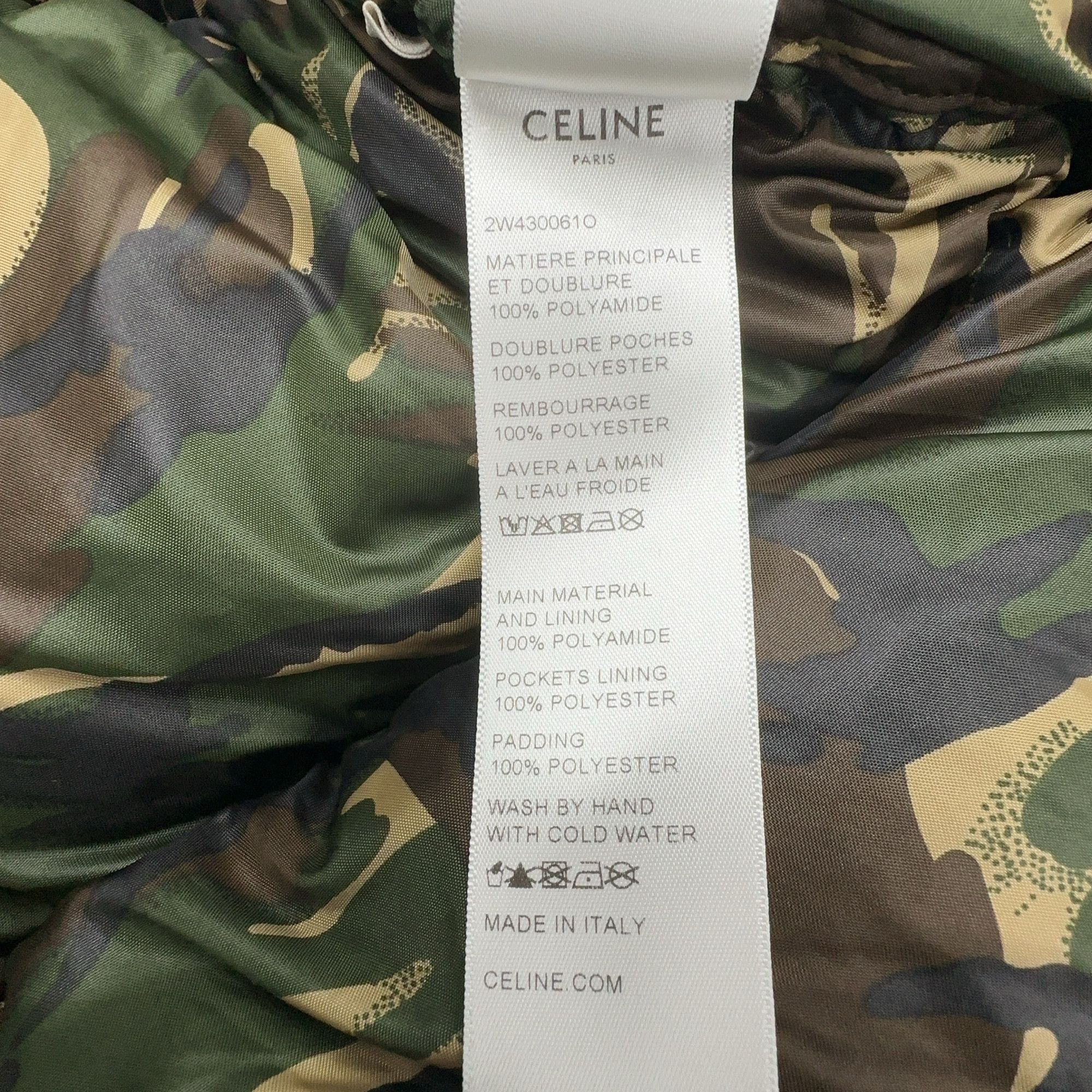 Celine CELINE Camo Puffer Jacket Size S Size US S / EU 44-46 / 1 - 4 Thumbnail