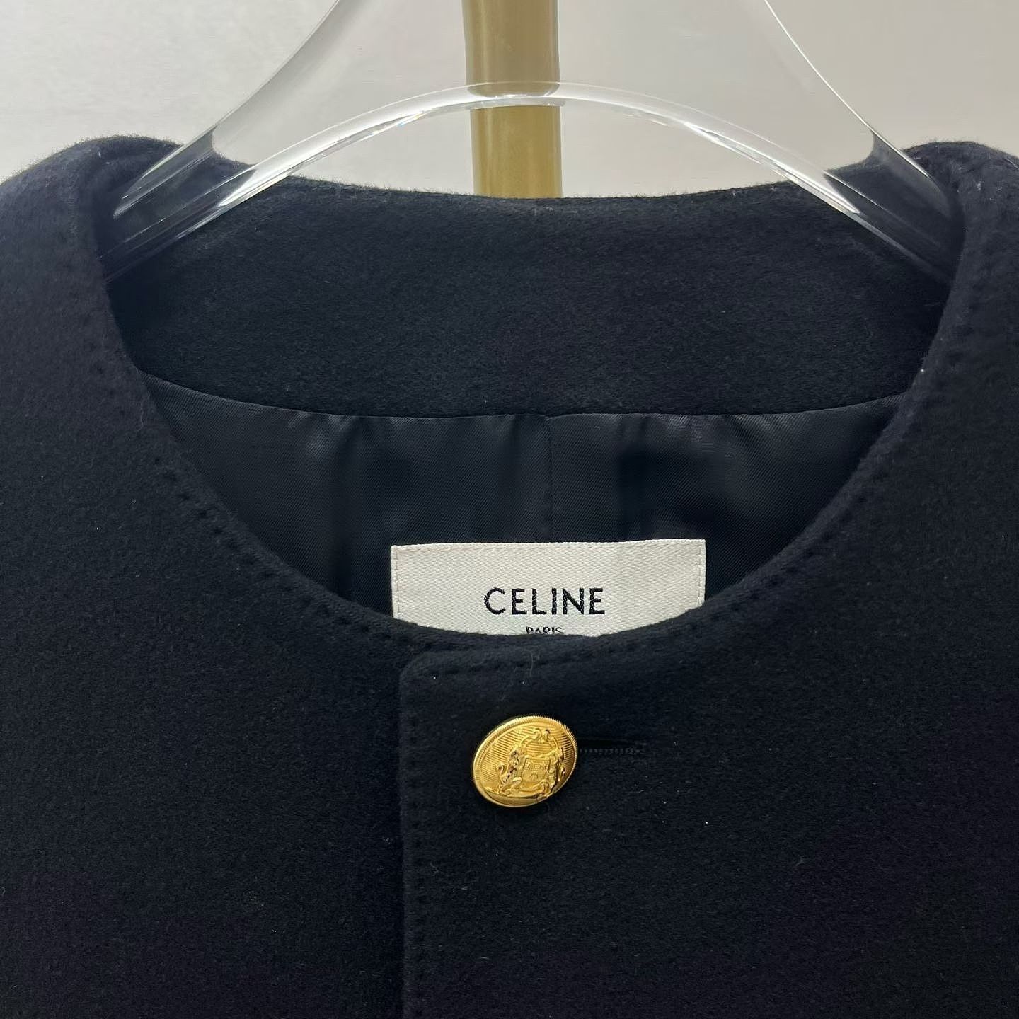Celine Celine Cashmere Gold Button Jacket Size 40 Size M / US 6-8 / IT 42-44 - 3 Thumbnail