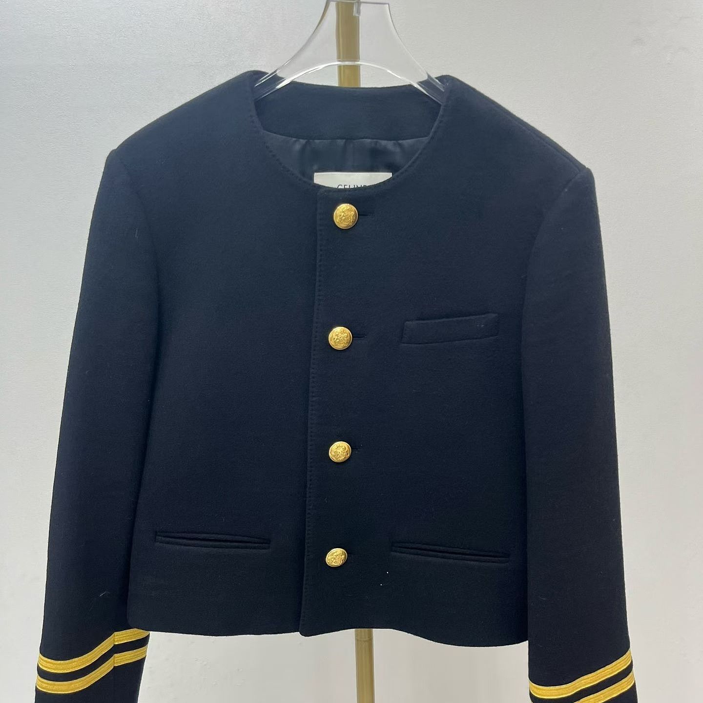 Celine Celine Cashmere Gold Button Jacket Size 40 Size M / US 6-8 / IT 42-44 - 7 Thumbnail