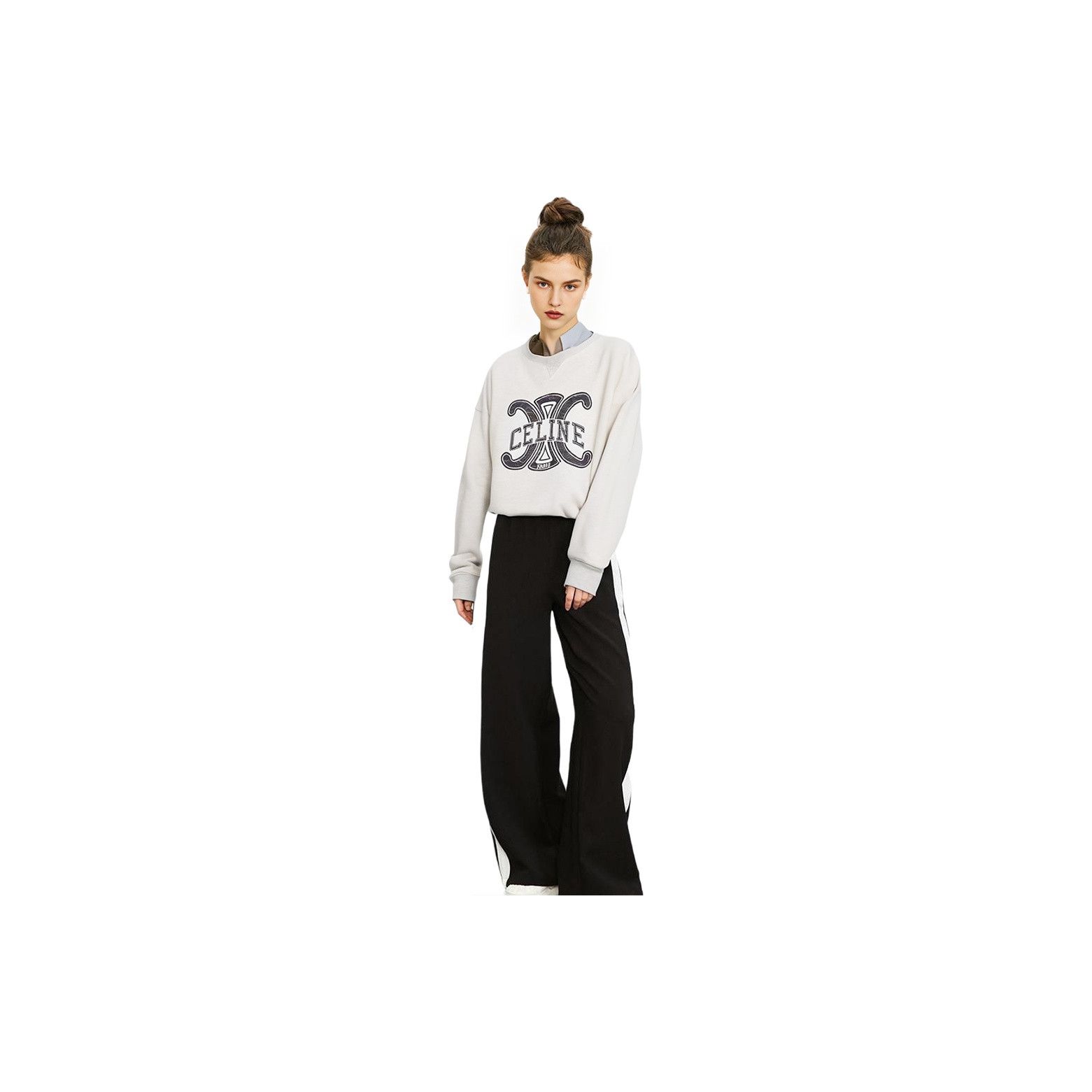 Celine Celine Triomphe Logo Sweatshirt Size S Size S / US 4 / IT 40 - 8 Thumbnail