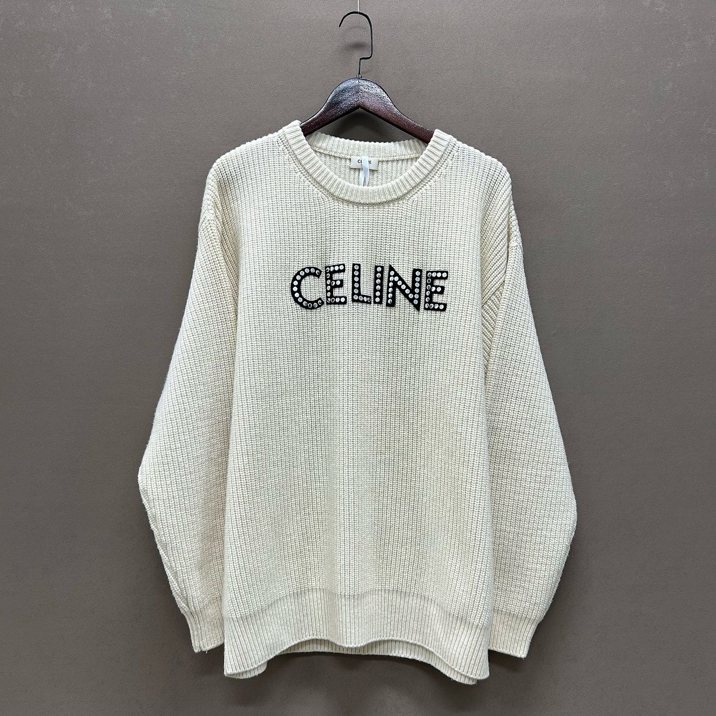 Celine CELINE Studded Logo Sweater Size XS Size US XS / EU 42 / 0 - 6 Thumbnail