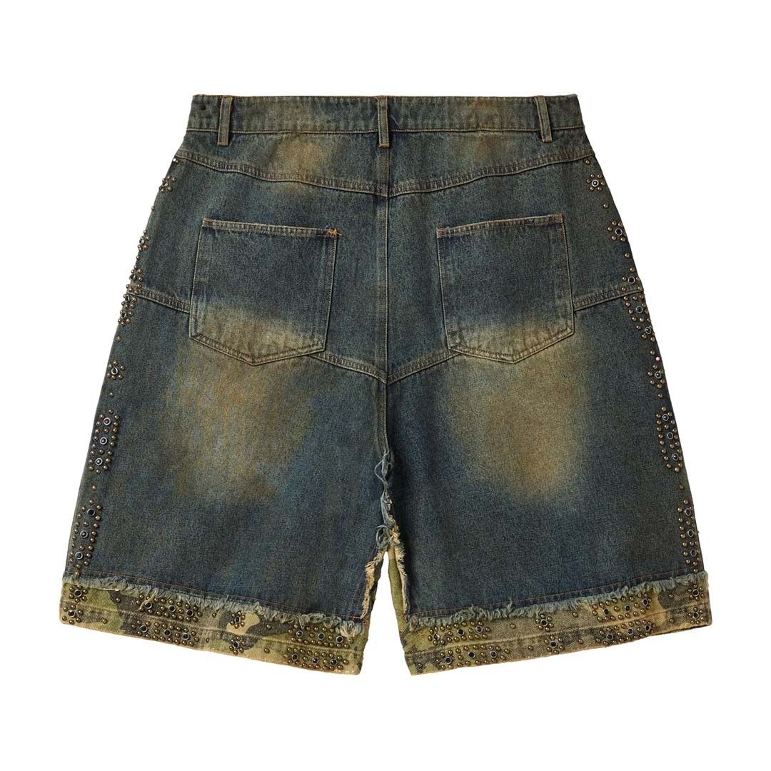 Vale Forever Double Dark Wash Blue Denim Jorts Size US 38 / EU 54 - 2 Thumbnail