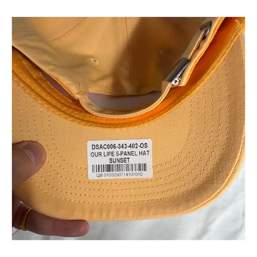 Darc Sport Darcsport Our Life 5 Panel Hat Sunset Yellow Size ONE SIZE - 4 Thumbnail