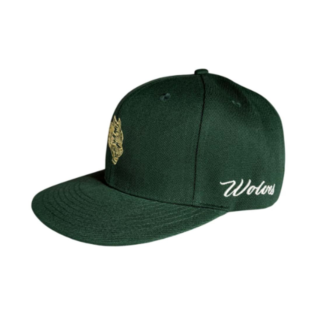 Darc Sport Darcsport Wolf Head Fitted Hat Forest Green Size ONE SIZE - 2 Thumbnail