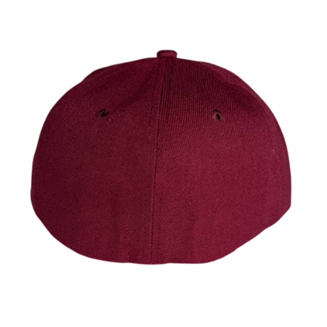 Darc Sport Darcsport Wolf Head Fitted Hat Maroon Size ONE SIZE - 3 Thumbnail
