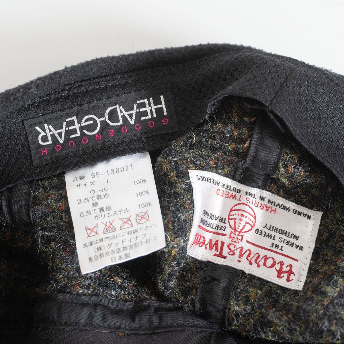 GOODENOUGH GOODENOUGH x Harris Tweed Harris Tweed Flight Cap Hat Size L Size ONE SIZE - 5 Thumbnail