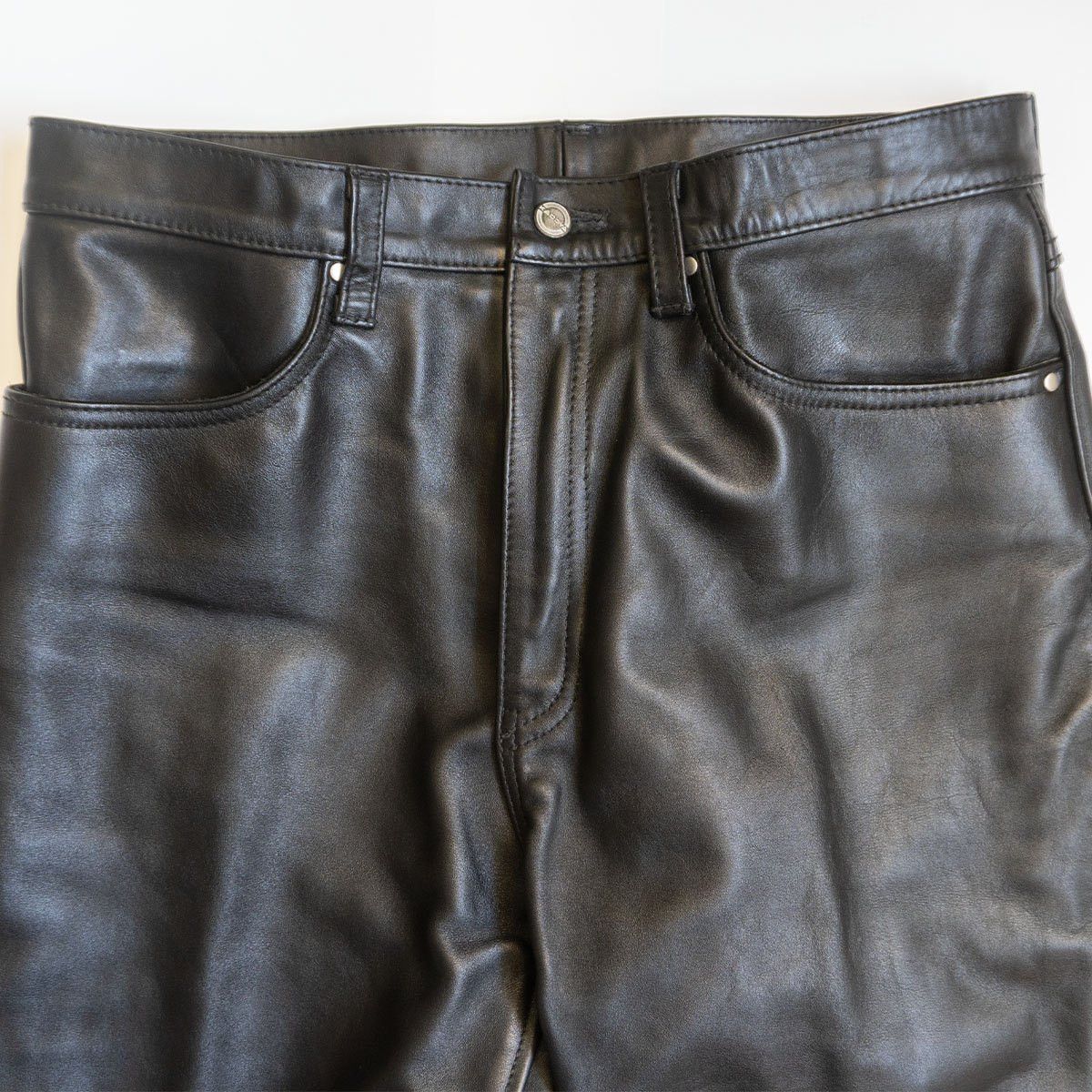Kadoya Kadoya Leather Pants Black Size 36 Size US 36 / EU 52 - 2 Thumbnail