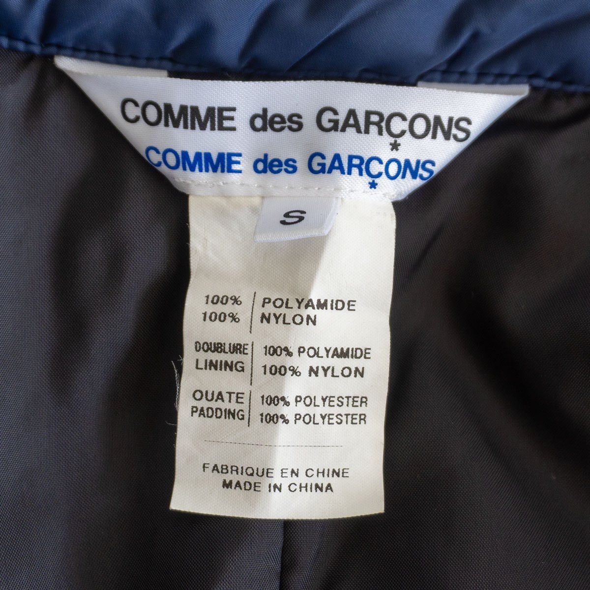 Comme des Garcons Comme des Garcons Nylon Puffer Coat Blue Size S Size US S / EU 44-46 / 1 - 6 Thumbnail