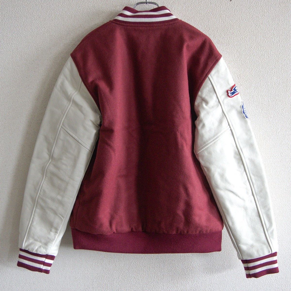 GOODENOUGH GOODENOUGH Leather Sleeve Varsity Jacket Size L Size US L / EU 52-54 / 3 - 2 Thumbnail