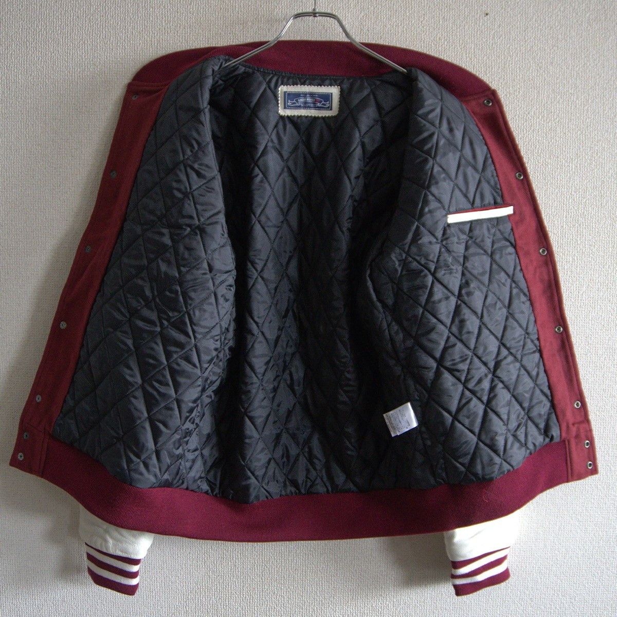 GOODENOUGH GOODENOUGH Leather Sleeve Varsity Jacket Size L Size US L / EU 52-54 / 3 - 4 Thumbnail