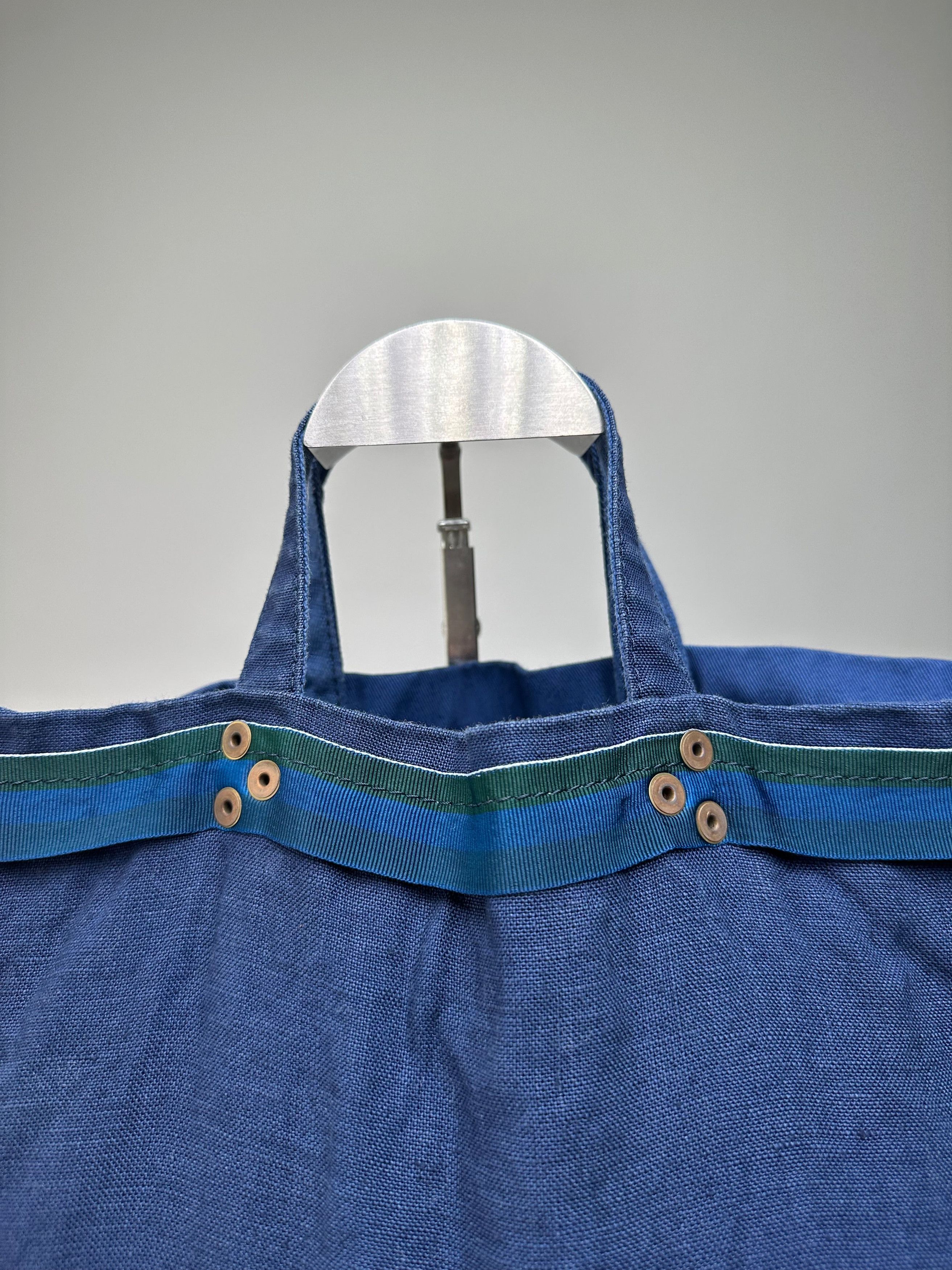Comme des Garcons Vintage Comme des Garçons Cotton Canvas Tote Cobalt Blue Sil Size ONE SIZE - 5 Thumbnail