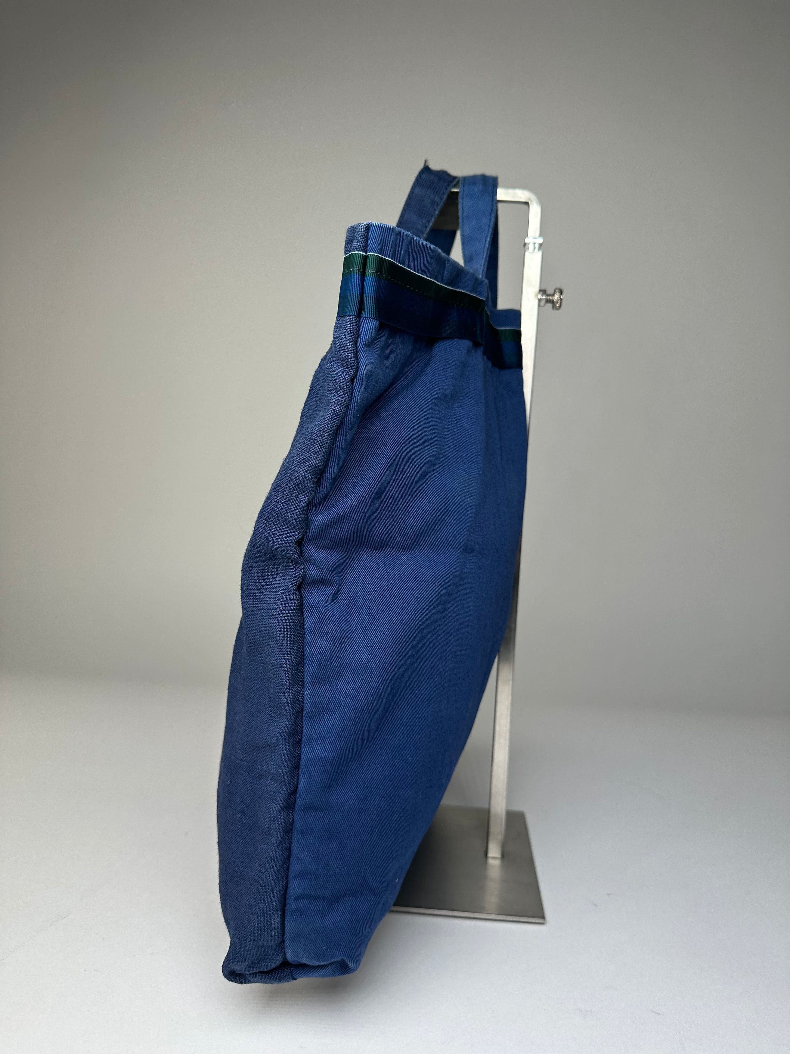 Comme des Garcons Vintage Comme des Garçons Cotton Canvas Tote Cobalt Blue Sil Size ONE SIZE - 7 Thumbnail