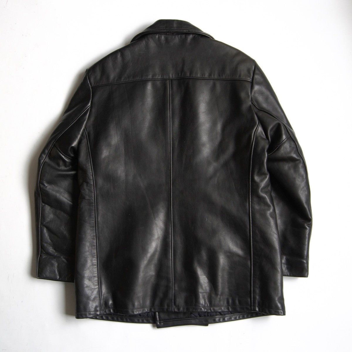 Schott SCHOTT 140 Thick Leather Peacoat Black Size XS Size US XS / EU 42 / 0 - 2 Thumbnail