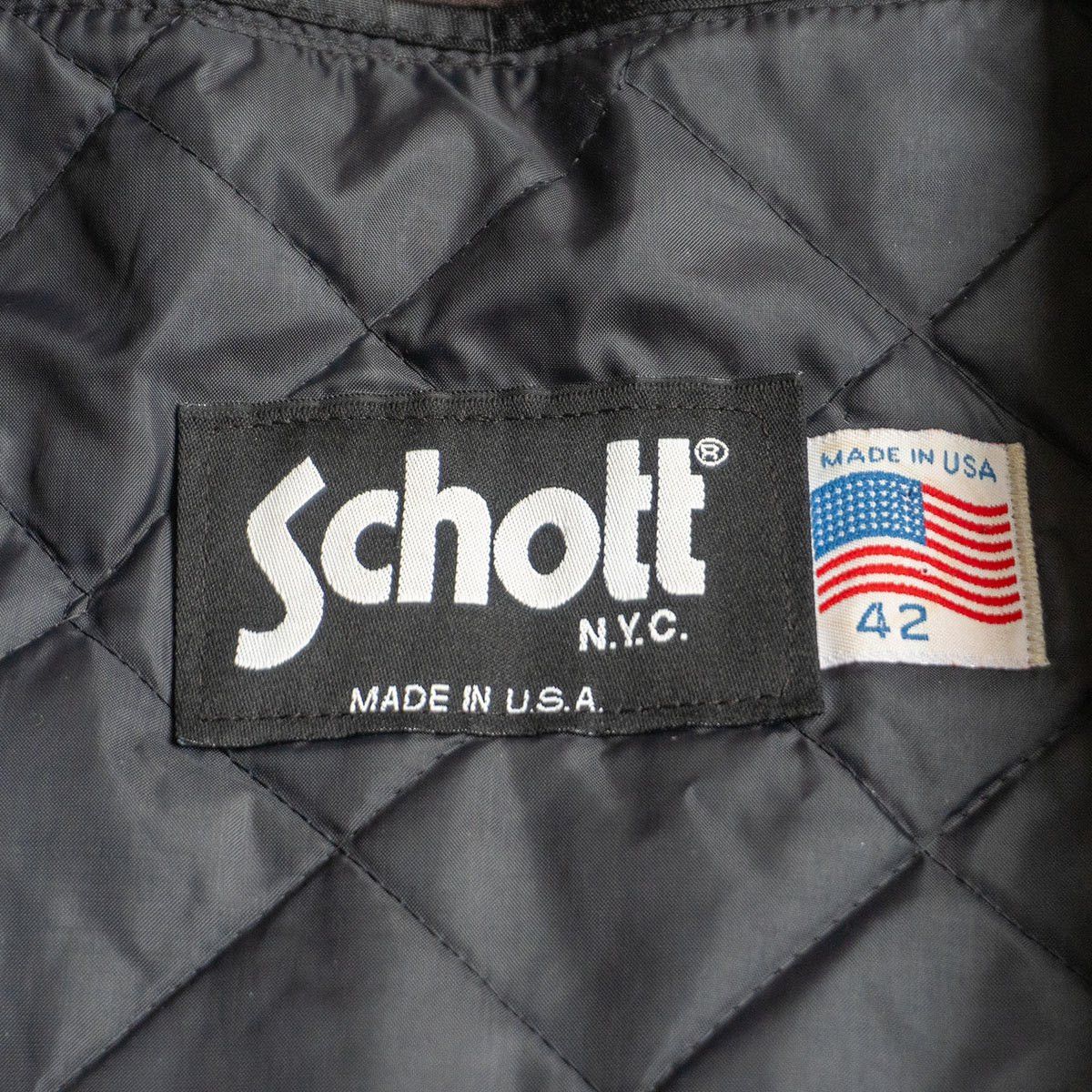 Schott SCHOTT 573 Thick Leather Car Coat Removable Liner Size XS Size US XS / EU 42 / 0 - 5 Thumbnail
