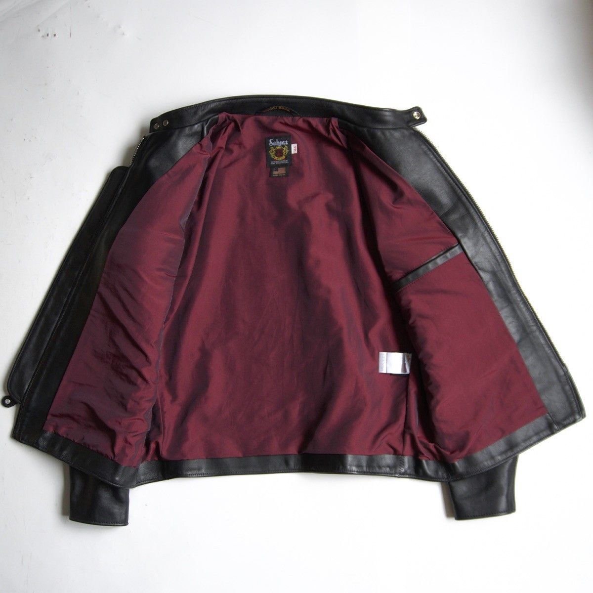 Schott SCHOTT 641XX Steerhide Single Rider Jacket Black Size S Size US S / EU 44-46 / 1 - 3 Thumbnail