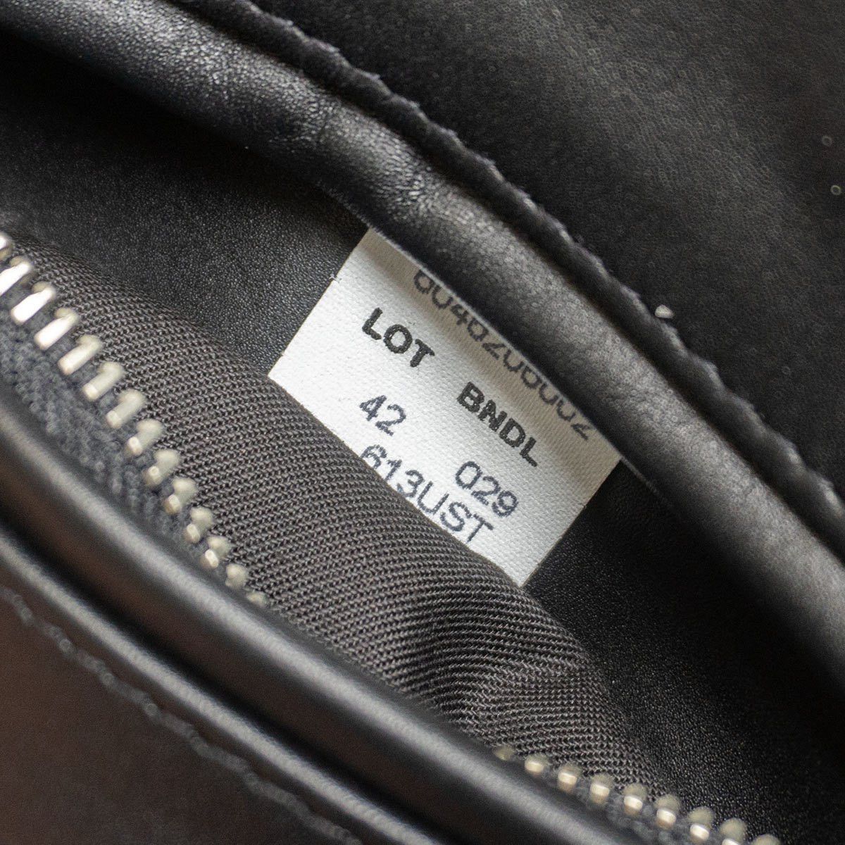 Schott SCHOTT 613UST One Star Double Rider Black Size 42TALL Size US L / EU 52-54 / 3 - 8 Thumbnail