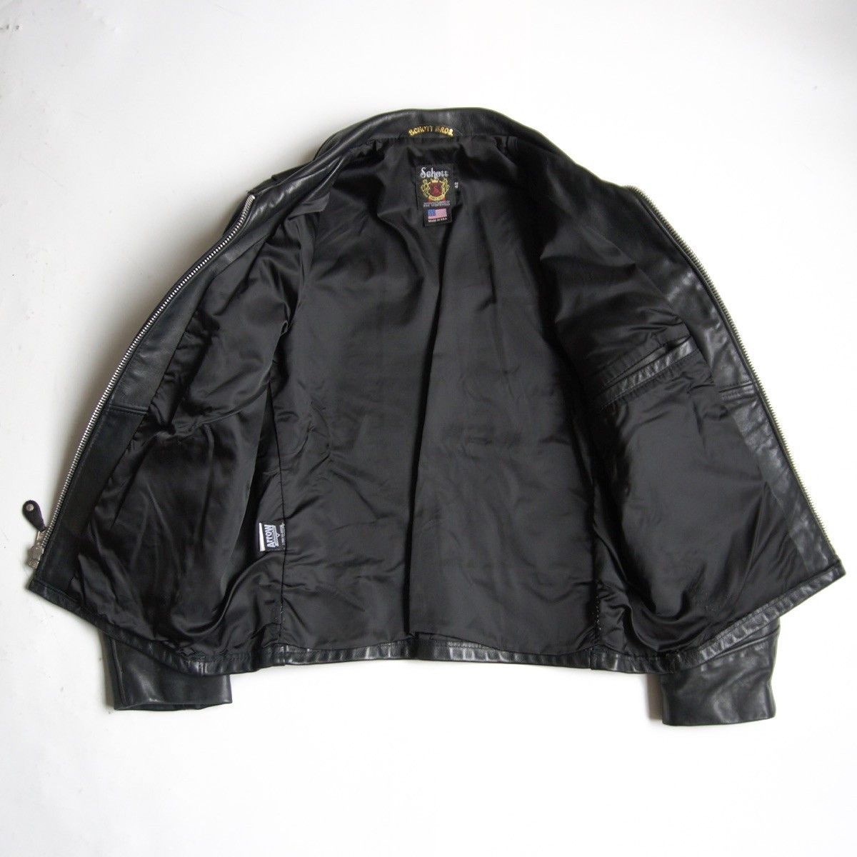 Schott SCHOTT 103US Collared Single Rider Leather Jacket Size XS Size US XS / EU 42 / 0 - 3 Thumbnail