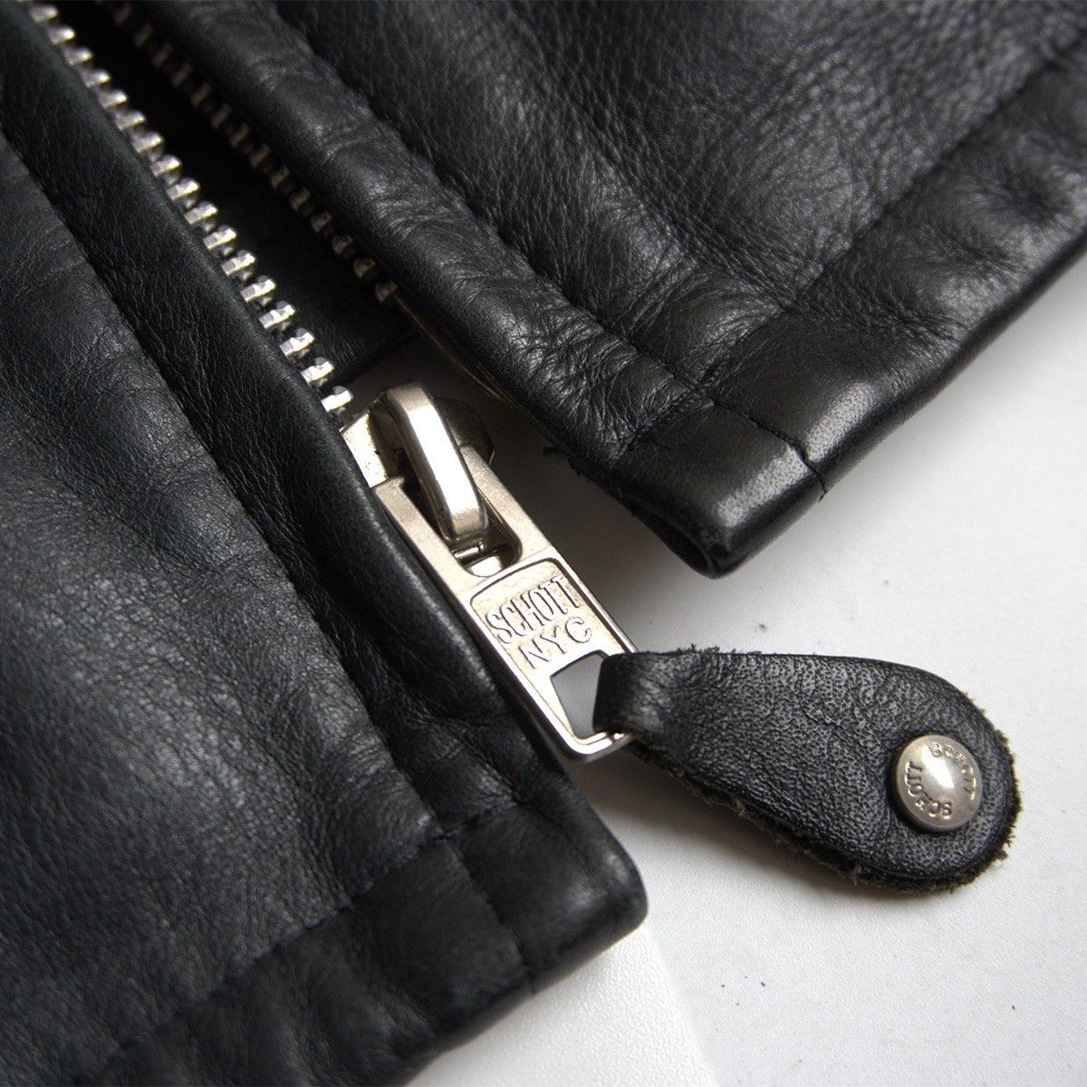 Schott SCHOTT 103US Collared Single Rider Leather Jacket Size XS Size US XS / EU 42 / 0 - 5 Thumbnail