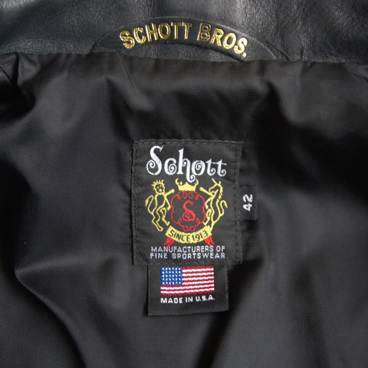 Schott SCHOTT 103US Collared Single Rider Leather Jacket Size XS Size US XS / EU 42 / 0 - 7 Thumbnail