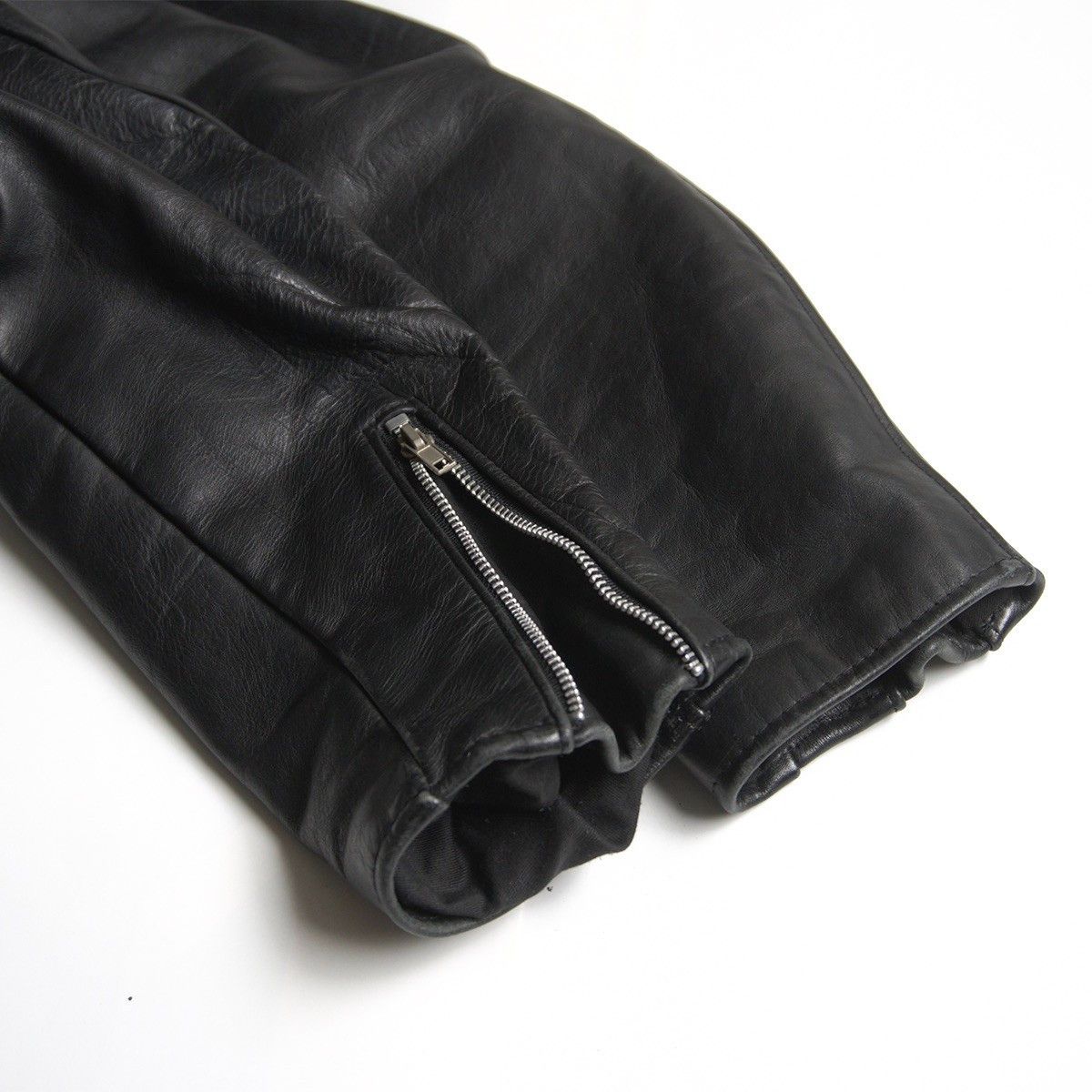 Schott SCHOTT 618 Double Rider Leather Jacket Black Size M Size US M / EU 48-50 / 2 - 5 Thumbnail