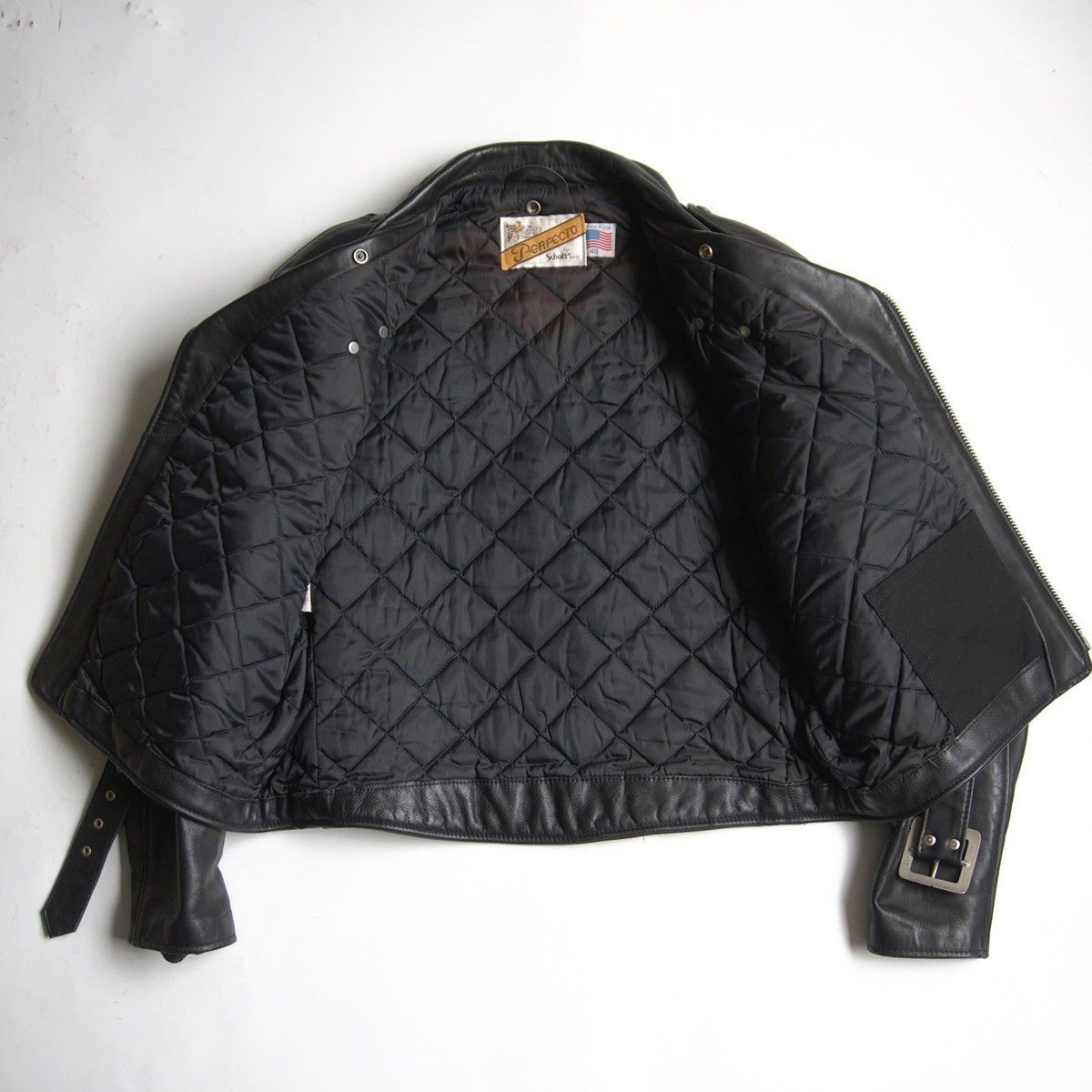Schott SCHOTT 618 Double Rider Leather Jacket Black Size M Size US M / EU 48-50 / 2 - 3 Thumbnail
