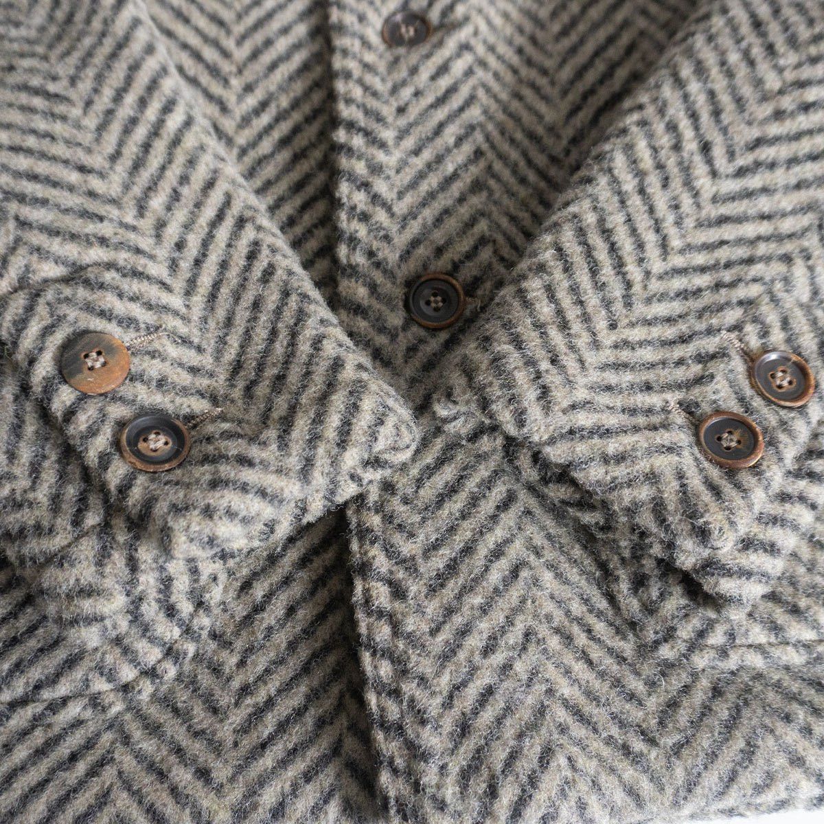 45rpm 45R Wool Herringbone Tweed Jacket Size M Size US M / EU 48-50 / 2 - 3 Thumbnail