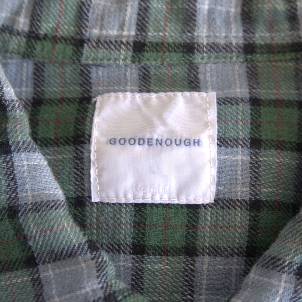 GOODENOUGH GOOD ENOUGH Open Collar Gradation Check Shirt Size M Size US M / EU 48-50 / 2 - 3 Thumbnail