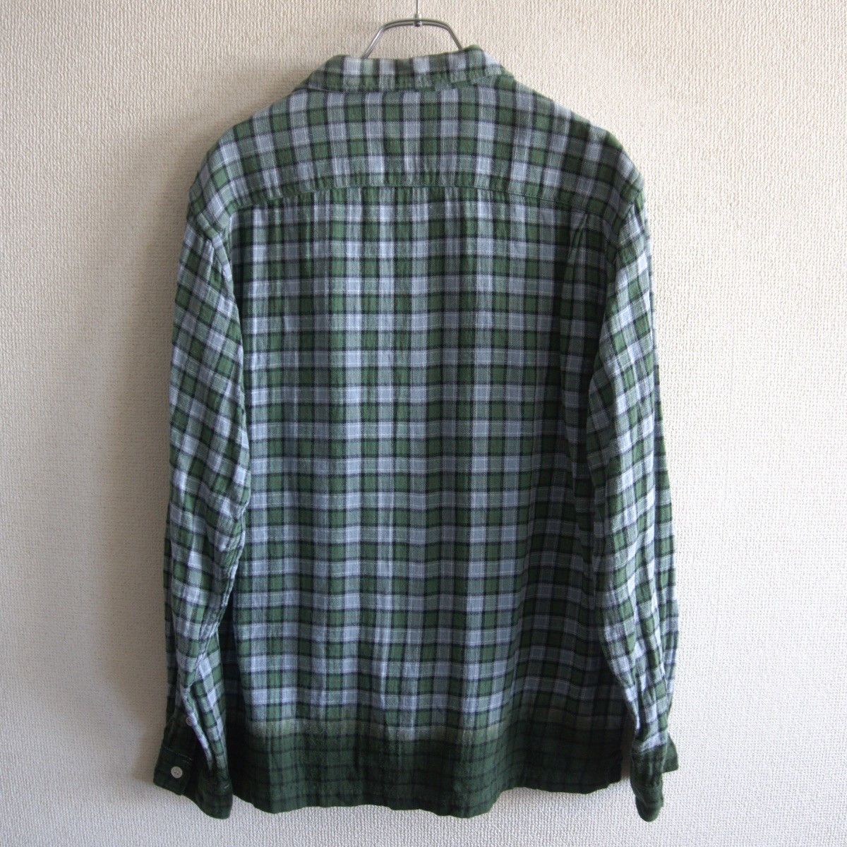 GOODENOUGH GOOD ENOUGH Open Collar Gradation Check Shirt Size M Size US M / EU 48-50 / 2 - 2 Thumbnail