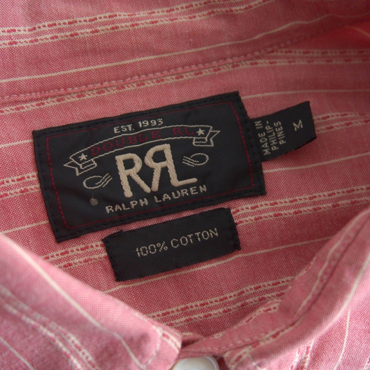 Vintage RRL Jacquard Stripe Work Shirt Size M Size US M / EU 48-50 / 2 - 5 Thumbnail