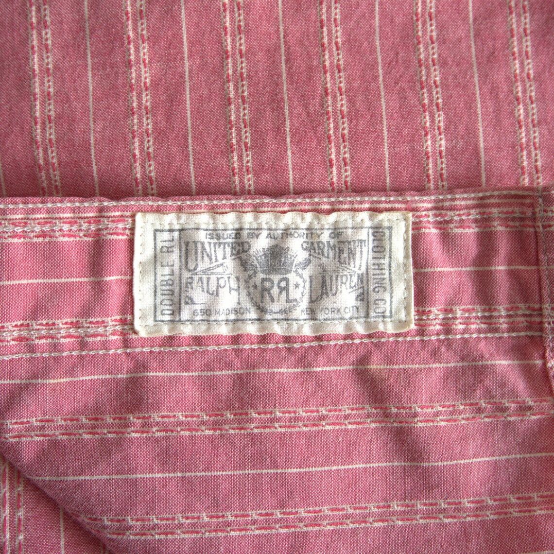 Vintage RRL Jacquard Stripe Work Shirt Size M Size US M / EU 48-50 / 2 - 6 Thumbnail
