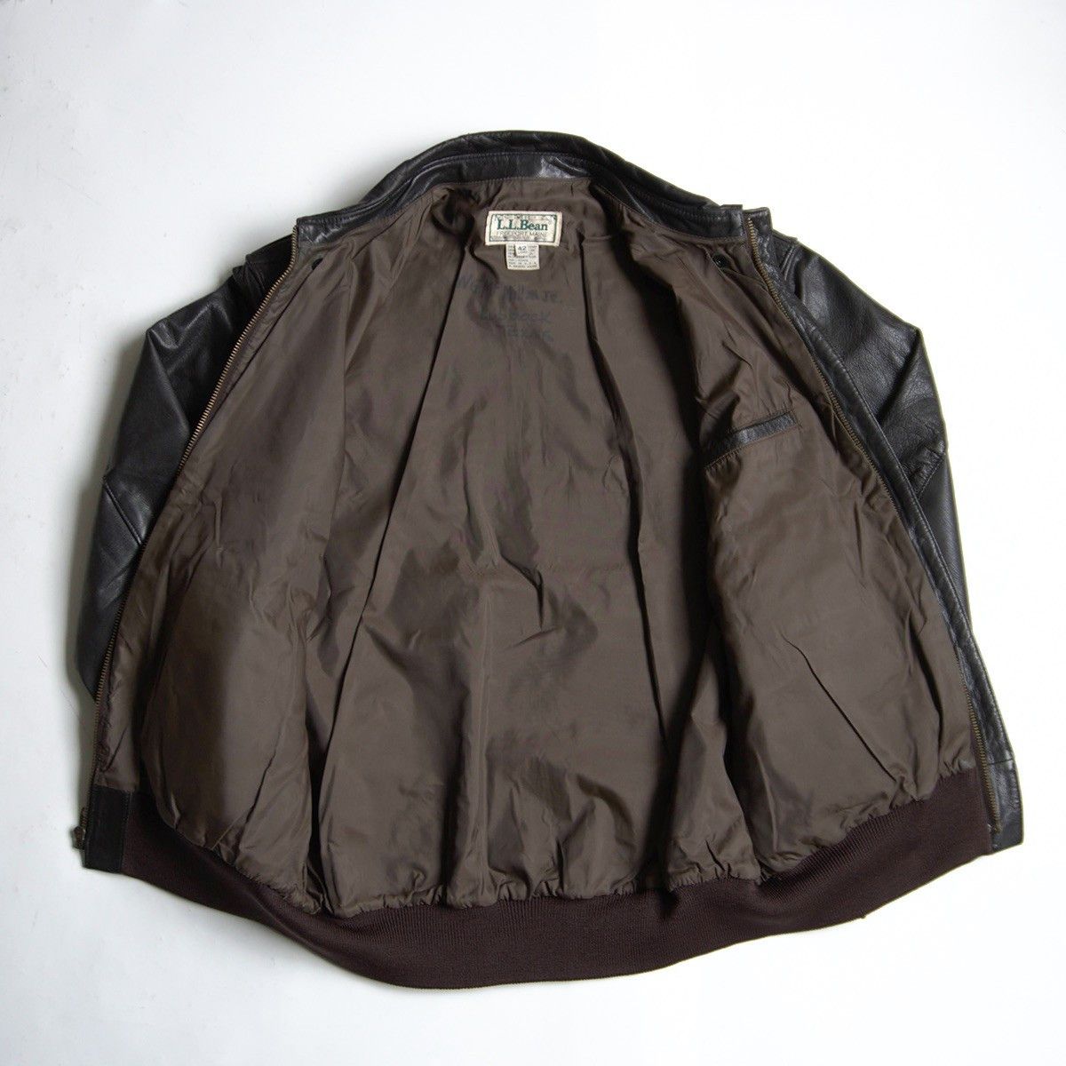 L.L. Bean L.L. Bean 80S A-2 Leather Flight Jacket Brown Size 42 Size US XS / EU 42 / 0 - 5 Thumbnail