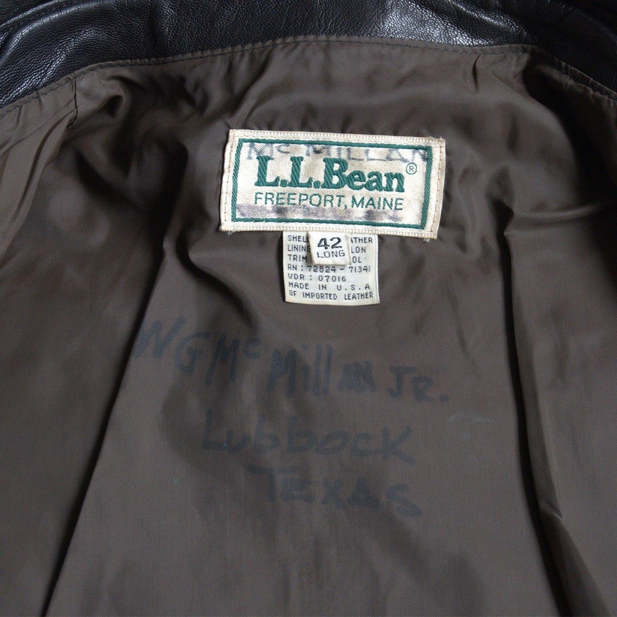 L.L. Bean L.L. Bean 80S A-2 Leather Flight Jacket Brown Size 42 Size US XS / EU 42 / 0 - 6 Thumbnail